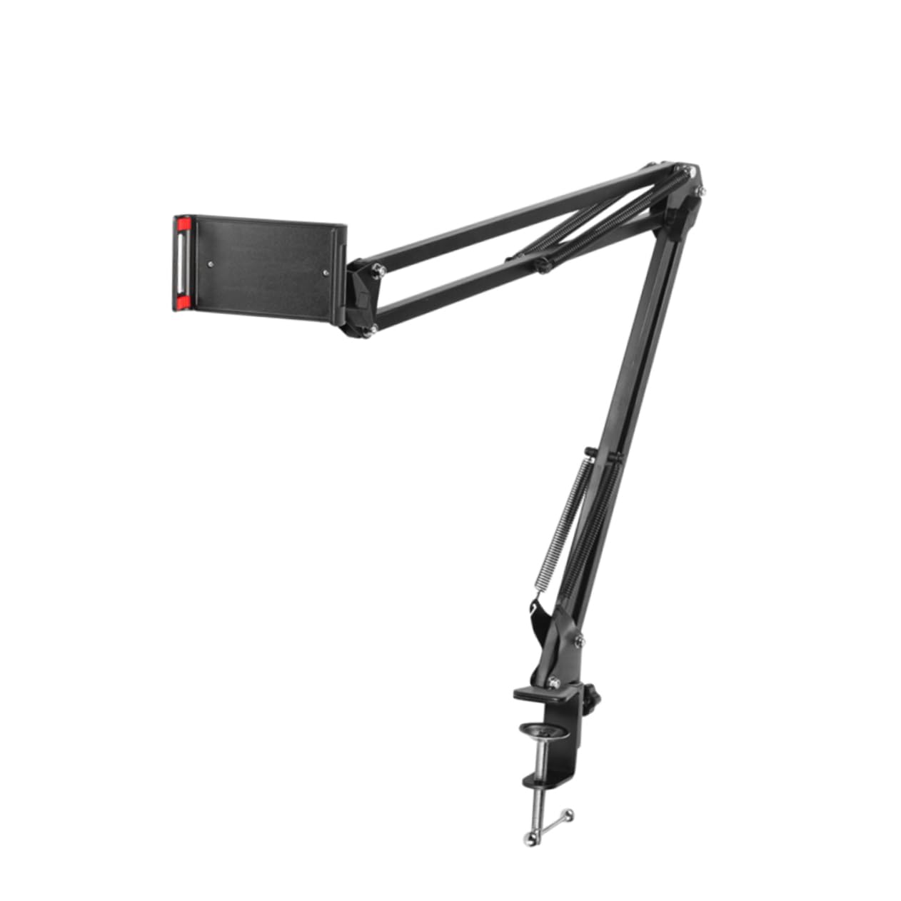 Universal Phone and Tablet Holder - Adjustable Gooseneck Stand with Sturdy Clamp for Desk, Bed, Car - Compatible with iPhone, Samsung, iPad (Ideal for Watching Videos, Gaming, Video Calls)