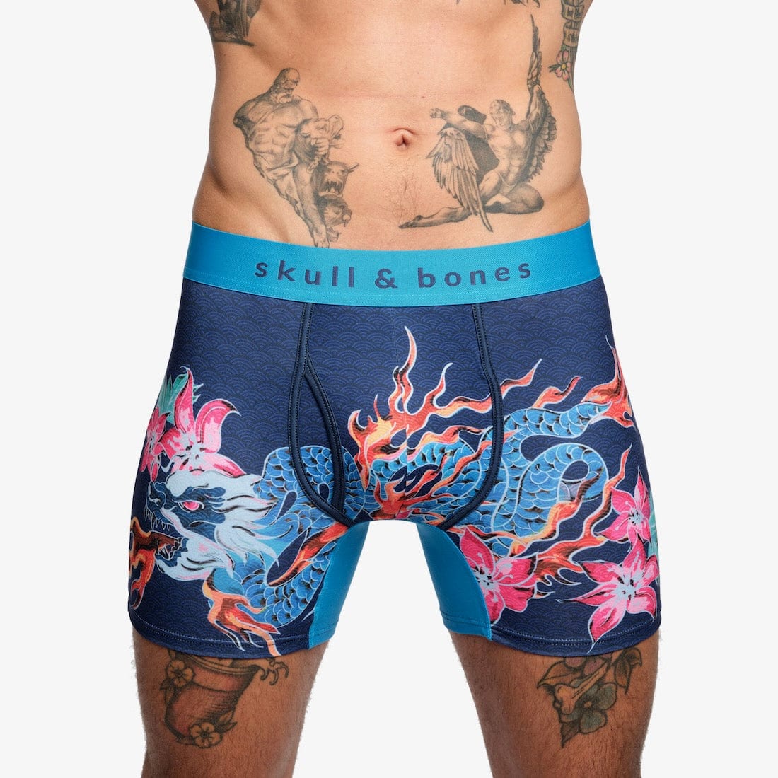 Fire Breathing Dragon Boxer Briefs for Men - Comfortable & Stylish Underwear - Perfect for Daily Wear, Gym & Cosplay