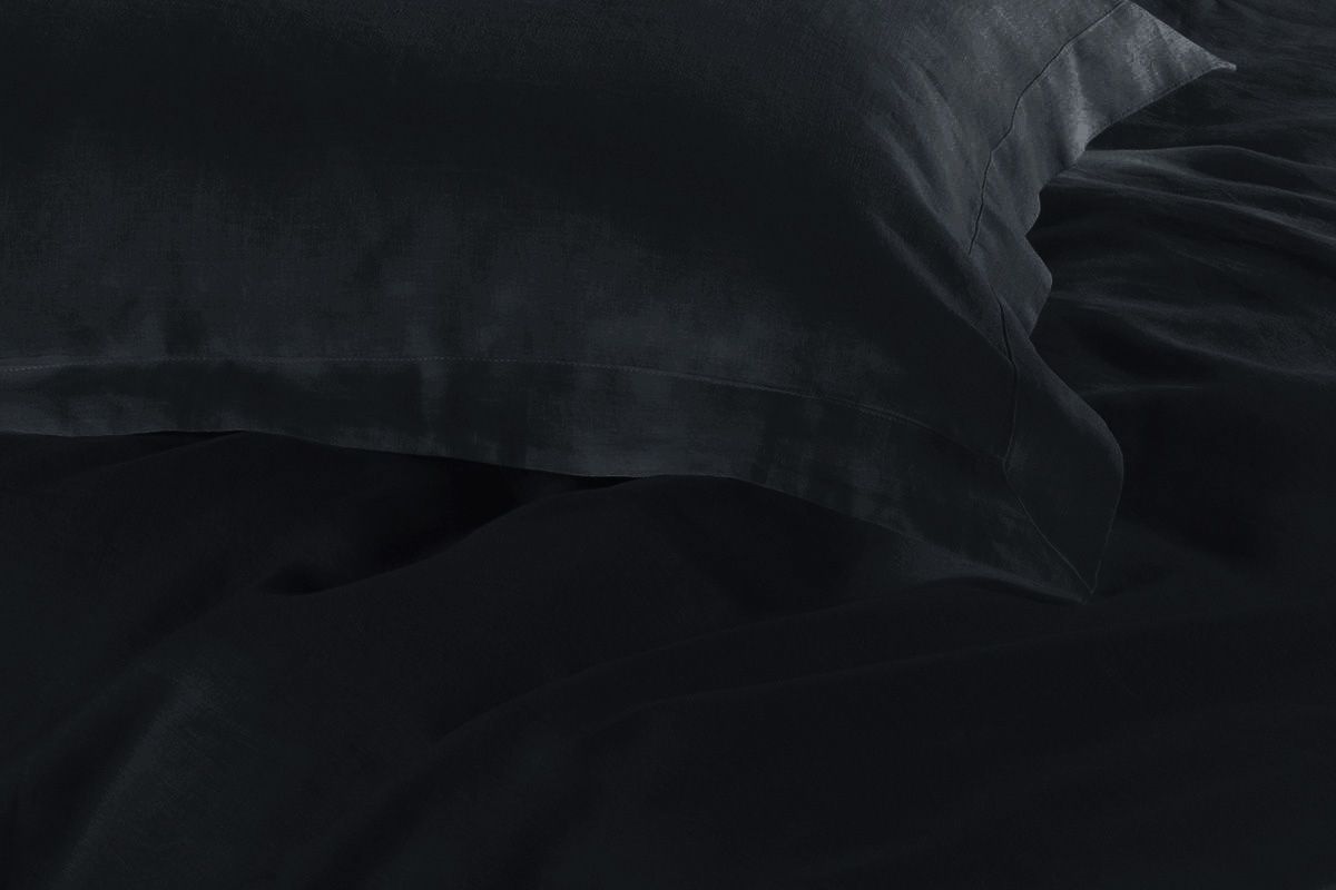 Luxury 1000TC Super King Size Black Duvet Cover Set - Premium Hotel Quality Bedding for Master Bedroom & Guest Room Decor