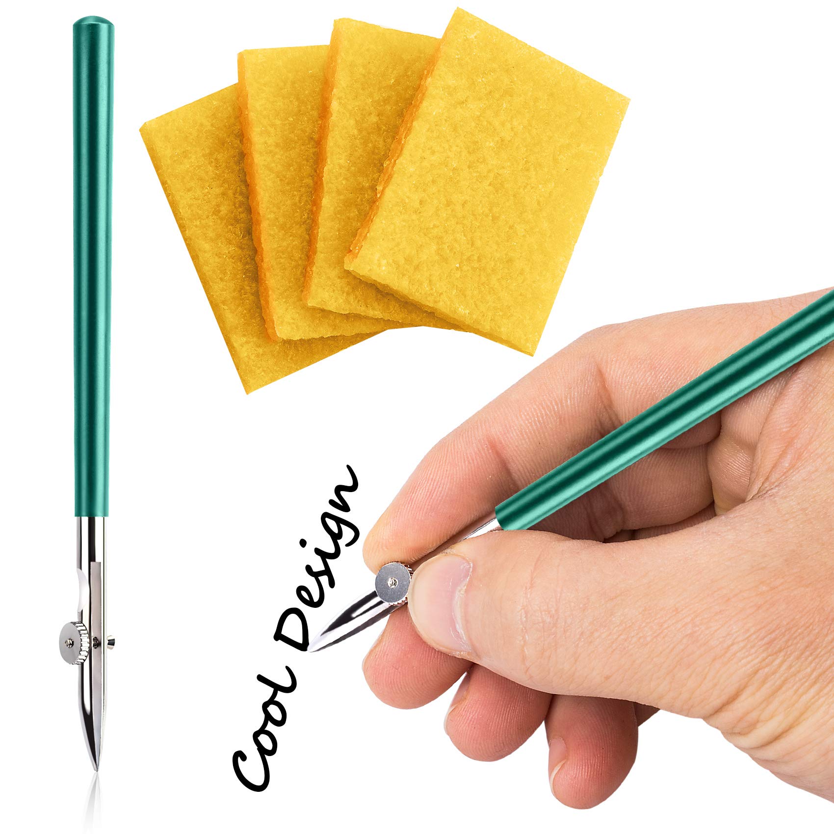 PAGOW Art Ruling Pen Set - Professional Masking Fluid Pen with 4 Glue Residue Erasers for Precise Line Work | Perfect for Watercolor Painting, Calligraphy & Technical Drawing