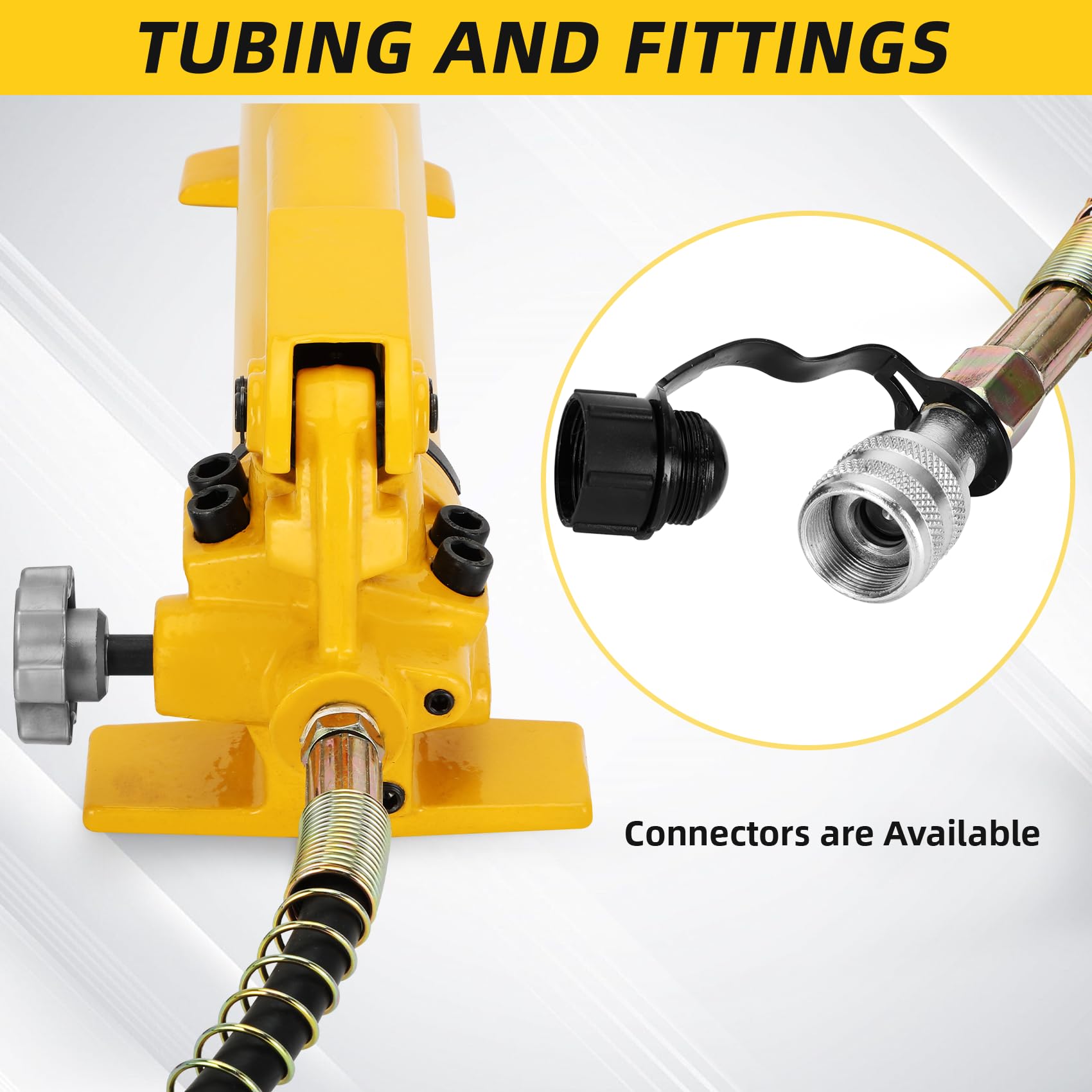 CP-700 Hydraulic Power Hand Pump - 2 Speed 900cc High Pressure Portable Hydraulic Pump (10000 PSI) with Pressure Oil Gauge - Ideal for Automotive Repair, Construction Equipment, and Industrial Hydraulic Systems