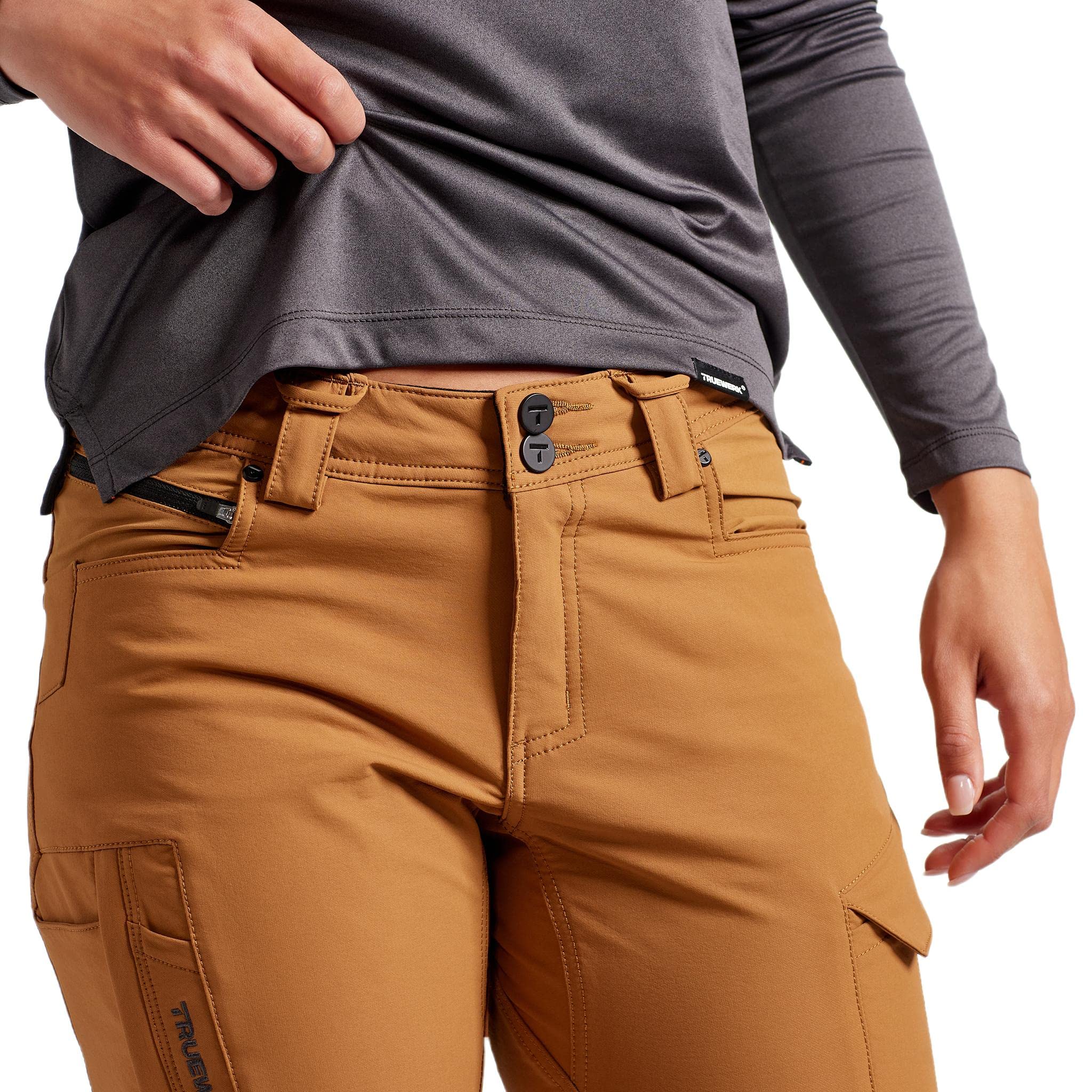 TRUEWERK Women's Work Pants - T2 WerkPants - Relaxed Fit Cargo Pants with 4-Way Stretch, Lightweight & Water Resistant - Perfect for Construction, Landscaping & Outdoor Work