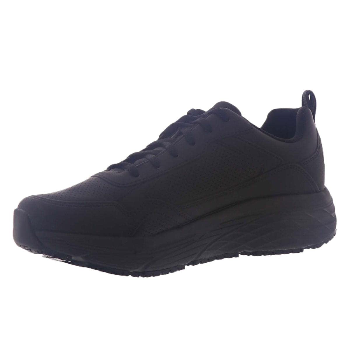 Skechers Men's Work Max Cushioning Elite SR - Derowen Sneaker | Slip-Resistant Work Shoes for Construction & Warehouse | Comfortable Safety Shoes for Long Shifts