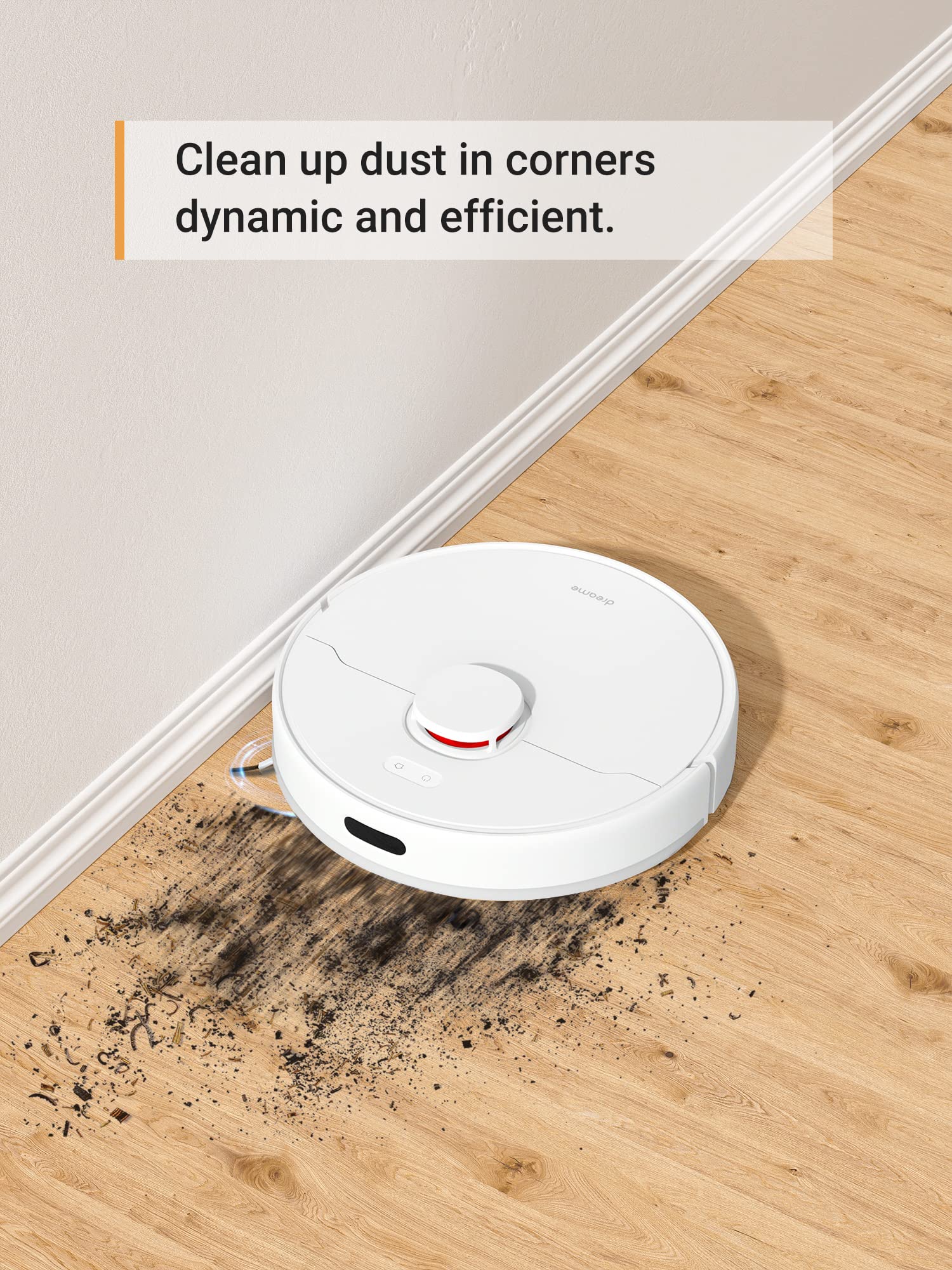 DREAME Robot Vacuum Side Brush Replacement (2PCS) - Compatible with D10 Plus & D10 Plus Gen2 - Perfect for Hardwood Floors & Carpets Cleaning - Essential Accessory for Pet Hair & Dust Removal