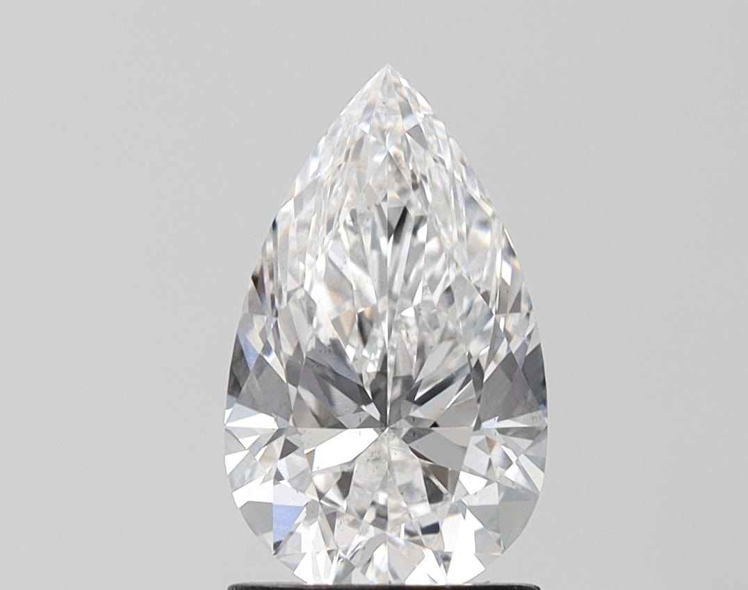 2 Carat E VS2 Pear Cut Lab Grown Diamond - Elegant Engagement Ring & Wedding Jewelry for Women