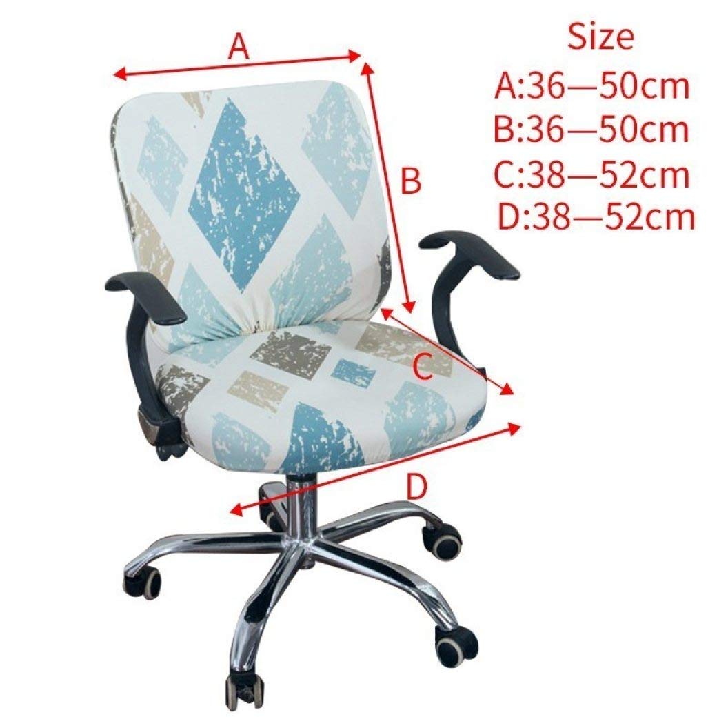 LUCACO Stretch Spandex Office Chair Cover - Removable Washable Anti-Dust Slipcover Protector for Home & Office Furniture (1 Piece) - Perfect for Desk Chairs, Conference Rooms & Workspaces