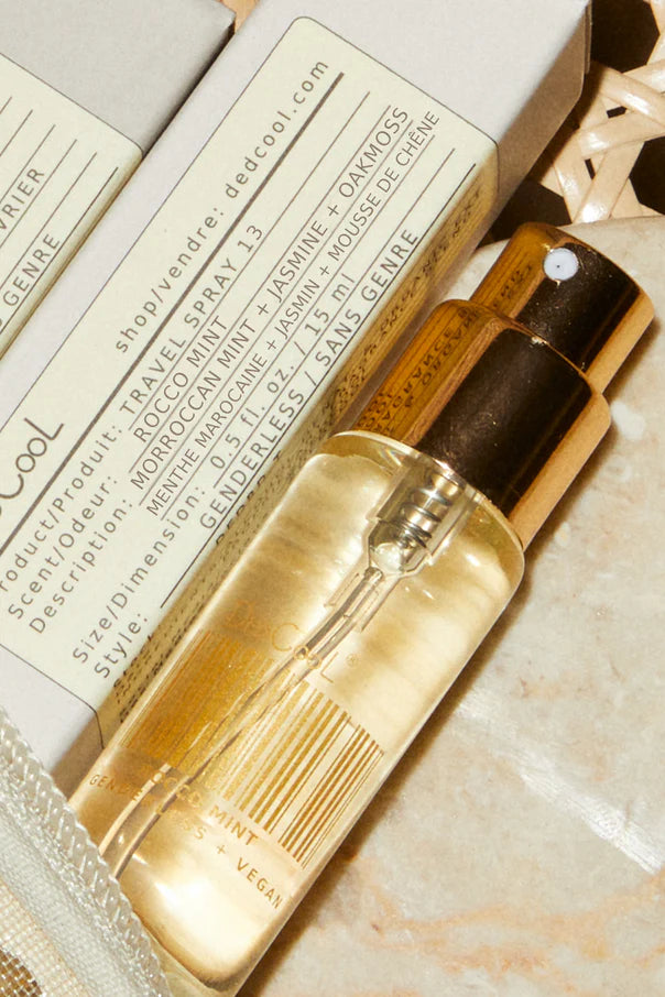 DedCool 13 Rocco Mint Travel Spray - Refreshing Vegan Perfume for Women & Men - Perfect for Travel, Gym & Everyday Use