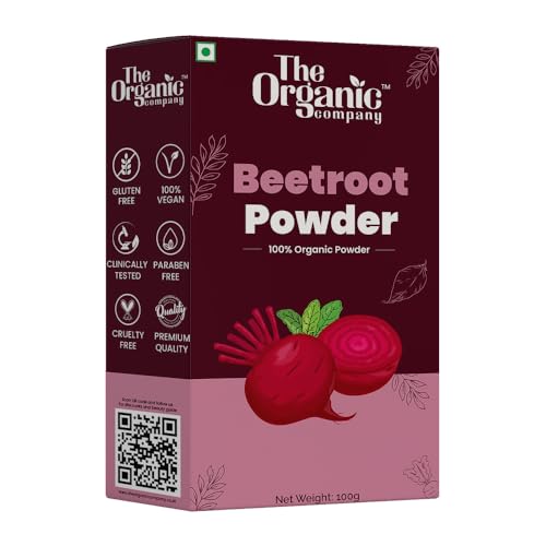 Organic Beetroot Powder for Skin & Hair - Pure Natural Beet Root Supplement for Glowing Skin, Pimple Care, Hair Growth & Dark Circles | Juice, Face Pack, Edible Drink Mix | Blood Turnip Superfood for Oil Control & Body Wellness | Perfect for Smoothies, DIY Beauty Treatments & Healthy Lifestyle