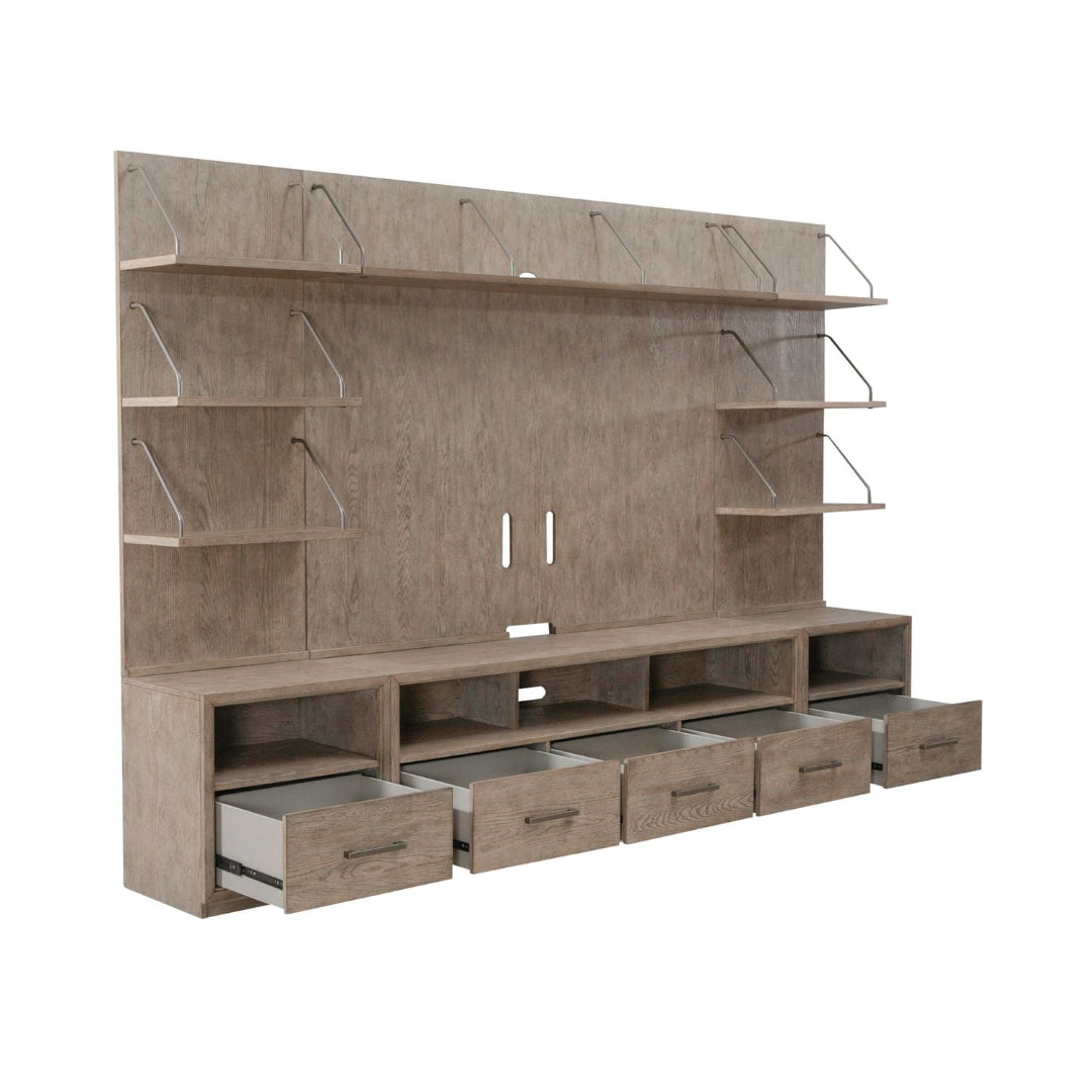Modern City Scape TV Stand with Storage - 60
