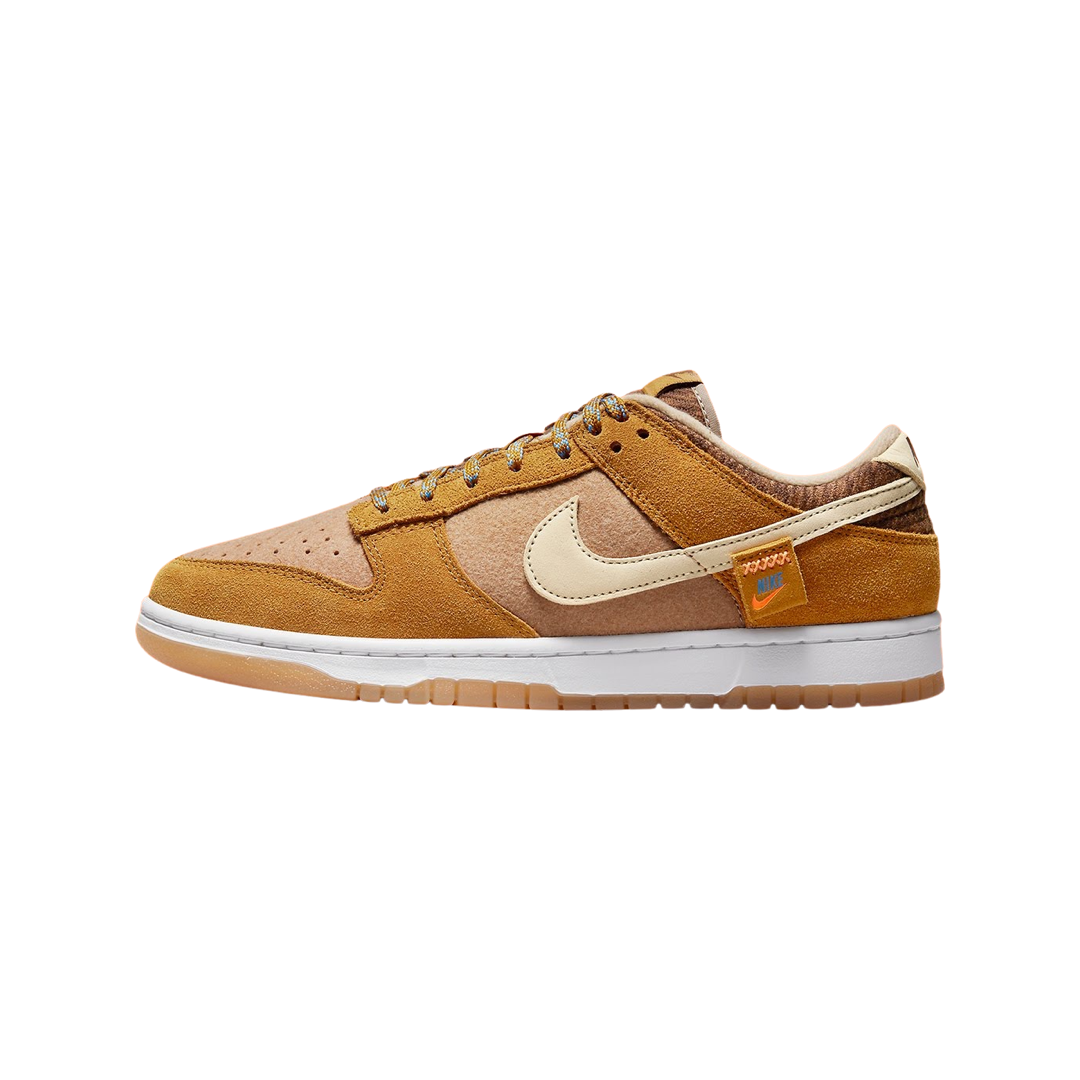 Nike Dunk Low Sneakers in Teddy Bear Praline Desert Ocher Hemp Pearl - Stylish Casual Shoes for Everyday Wear & Street Fashion