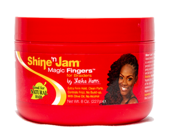 SHINE N JAM MAGIC FINGERS - Professional Hair Styling Gel for Curly & Natural Hair - Strong Hold & Shine - Perfect for Twist Outs, Braids & Protective Styles