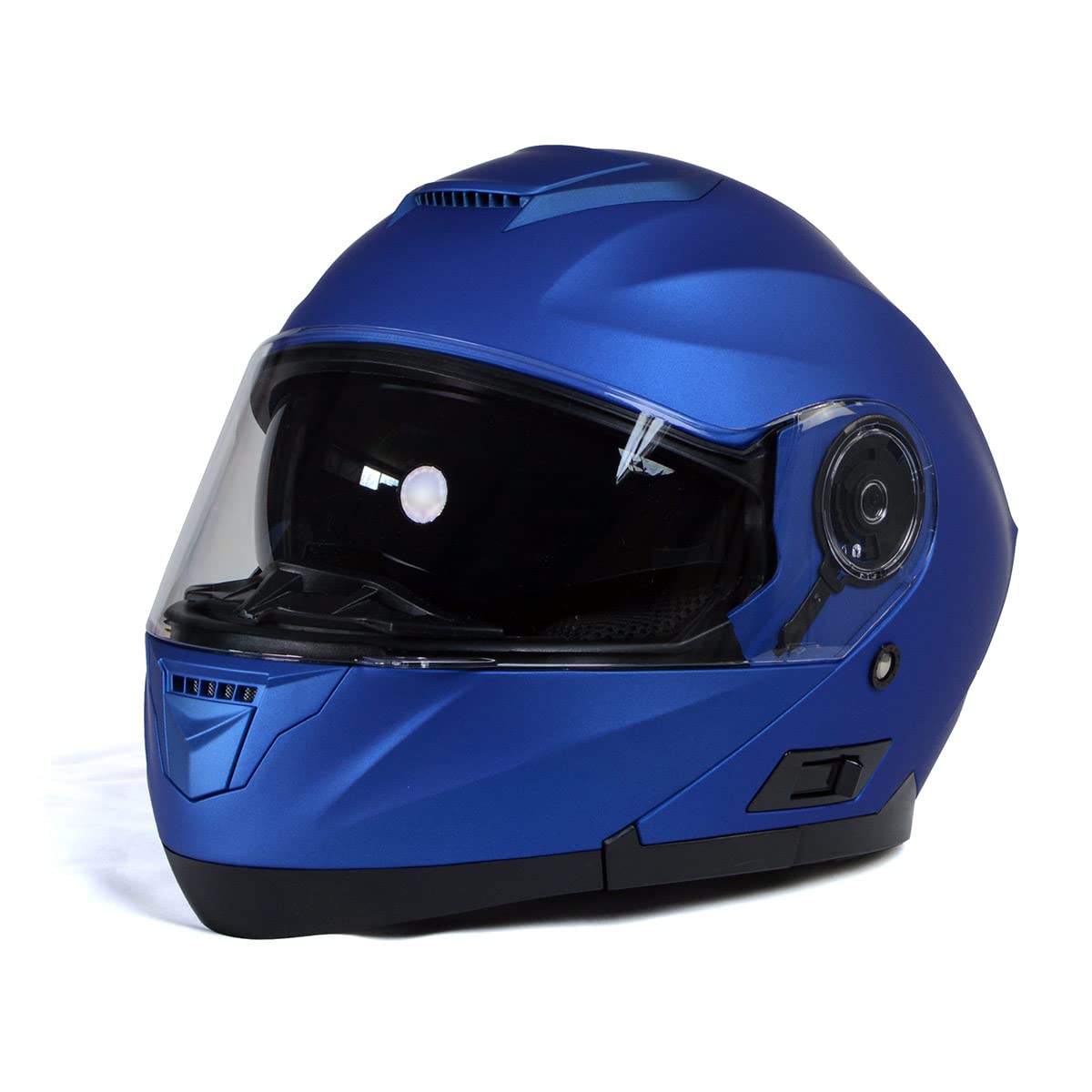 Milwaukee MPH9818DOT Breeze Blue DOT Certified Modular Motorcycle Helmet with Drop-Down Sun Visor - Large Size for Comfortable Riding | Perfect for Touring, Commuting & Adventure Biking