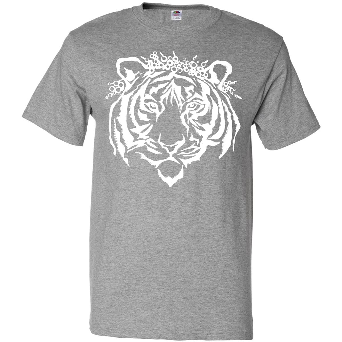 Tiger Queen Flower Crown T-Shirt - Stylish Graphic Tee for Women