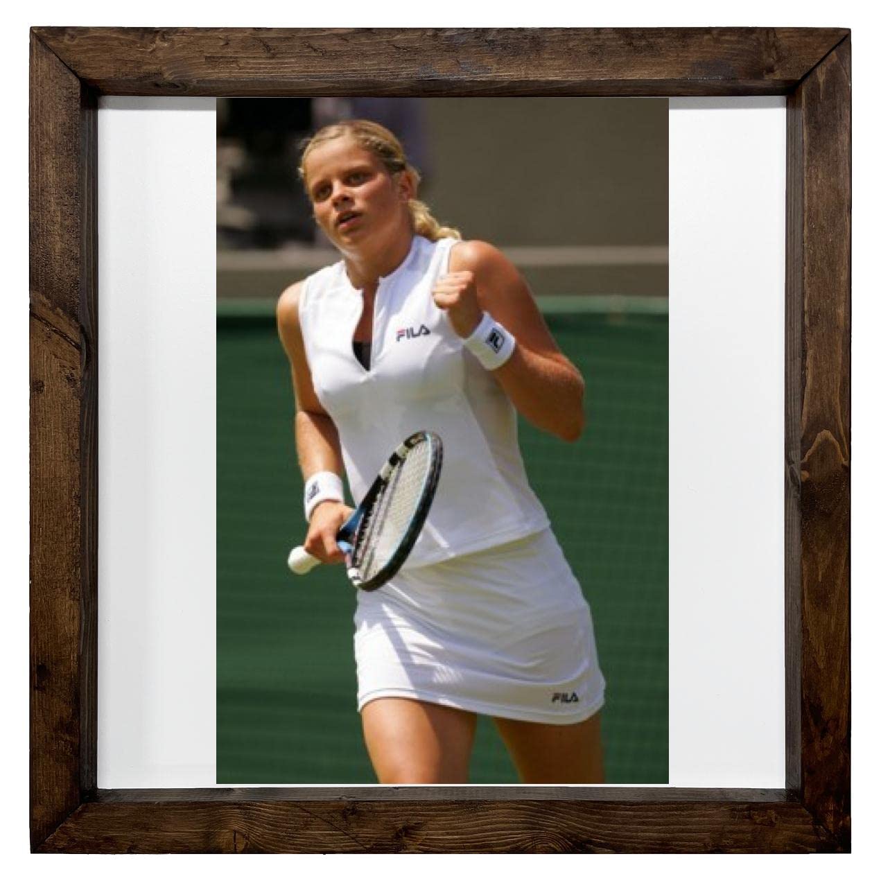 FC Carino Kim Clusters Wall Art - 6x6 Inch White Background Wood Framed Print (FCA #FCAG122405) - Perfect for Home Decor, Office & Gift Giving