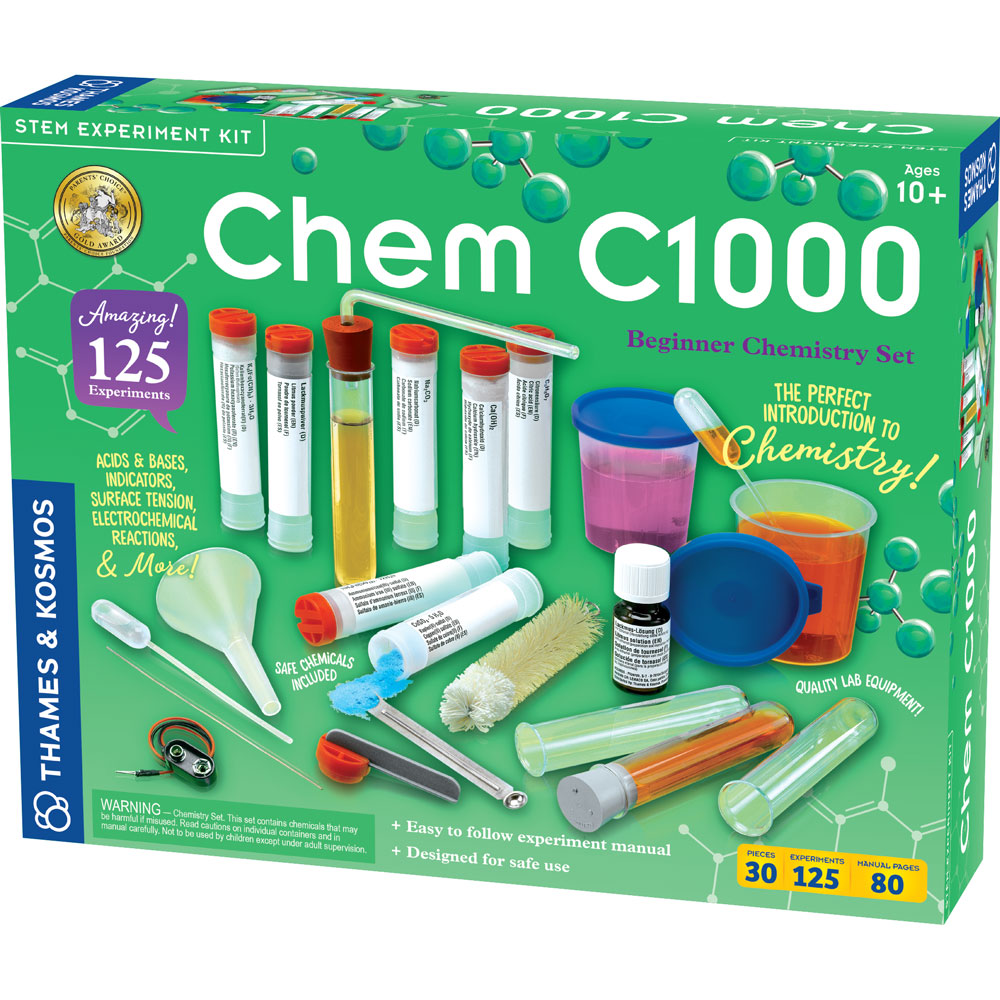 CHEM C1000 (V 2.0) - Chemistry Science Kit for Kids & Teens | 130+ Experiments | STEM Learning & Educational Toys | Perfect for Home, School & Science Fair Projects