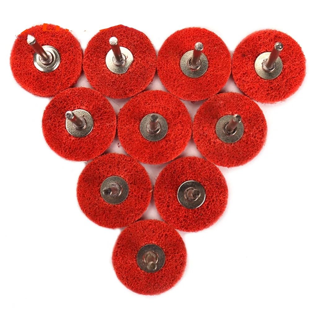 10PCS 3mm Shank Nylon Fiber Grinding Sanding Head Mini Brush Abrasive Wheel Buffing Polishing Wheel Tools for Grinder Rotary Tools, Grit 400 - Perfect for Metal, Wood & Jewelry Polishing, DIY Crafts & Automotive Detailing