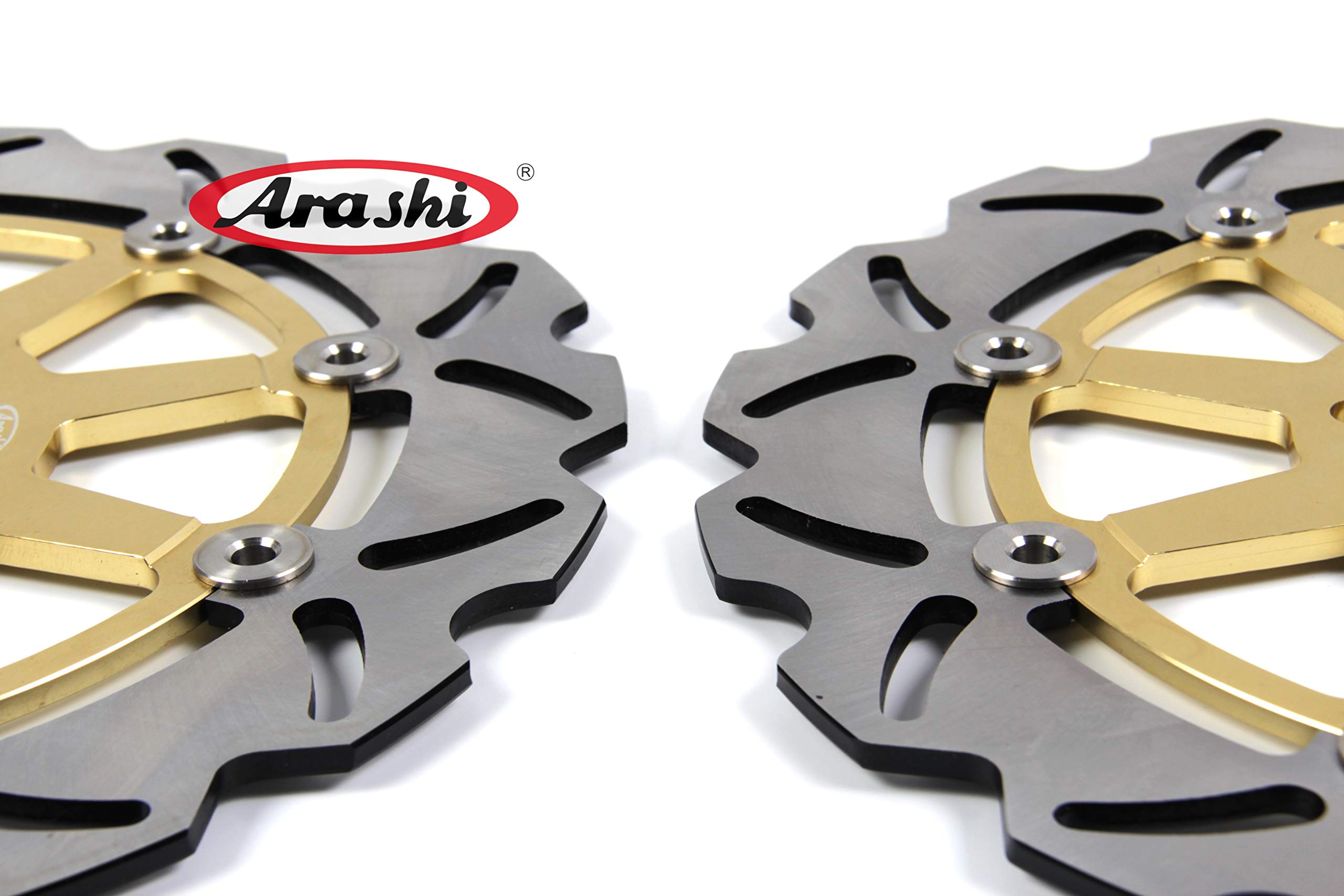 Suzuki GSXR 1000 2001-2002 K1 K2 Front & Rear Brake Disc Rotors - Gold Motorcycle Replacement Parts for GSX-R1000 | High-Performance Braking for Street & Track Racing