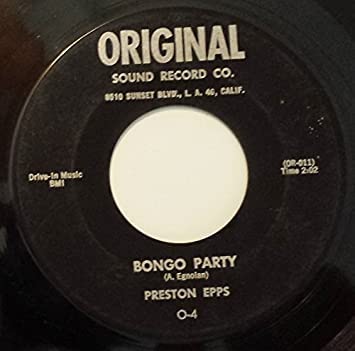 Preston Epps: Bongo Rock / Bongo Party 45 RPM Vinyl Record – Classic 1950s Latin Percussion Music for Dance Parties & Retro Collections