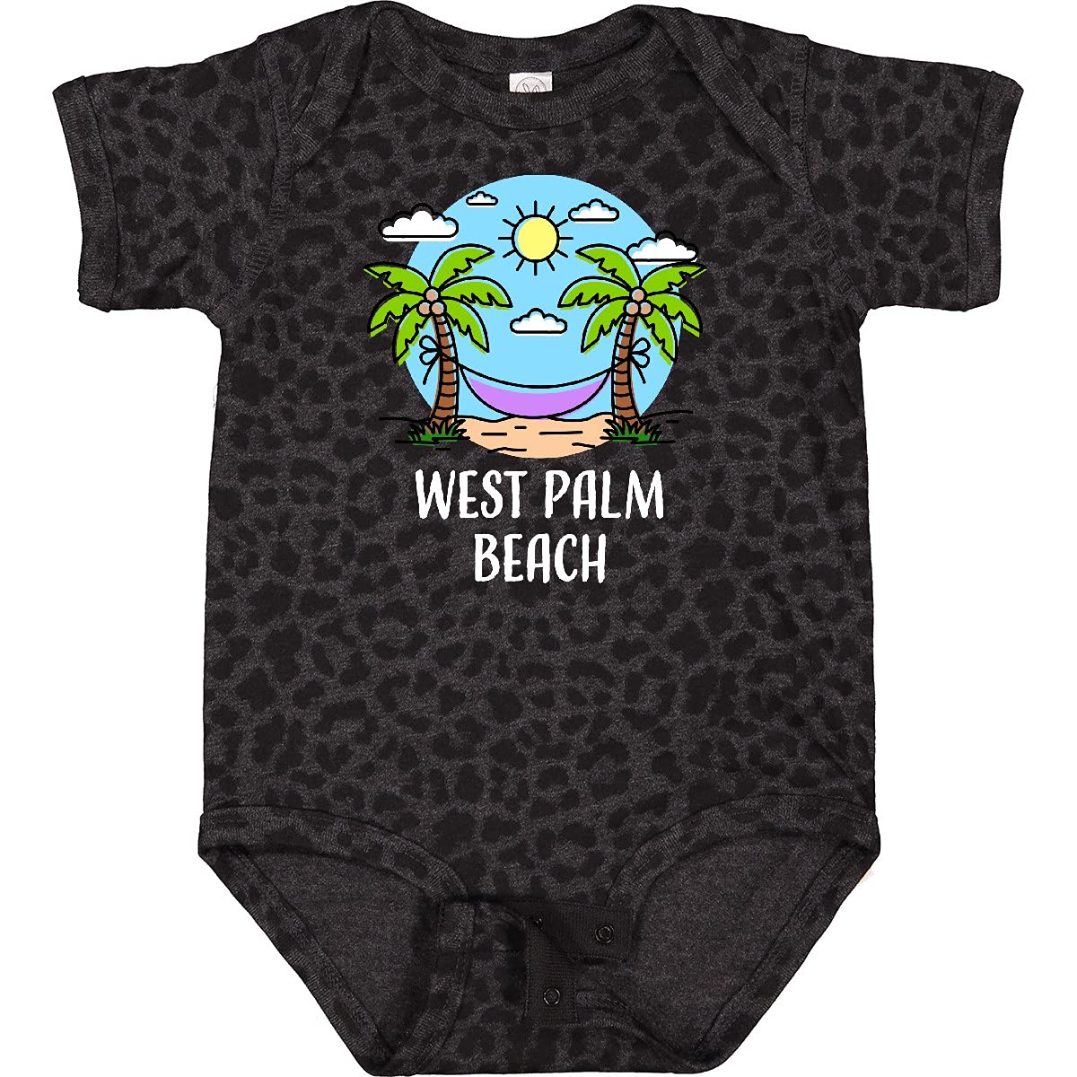 Inktastic Summer Vacation in West Palm Beach Baby Bodysuit - Cute Infant Onesie for Beach Trips & Family Vacations
