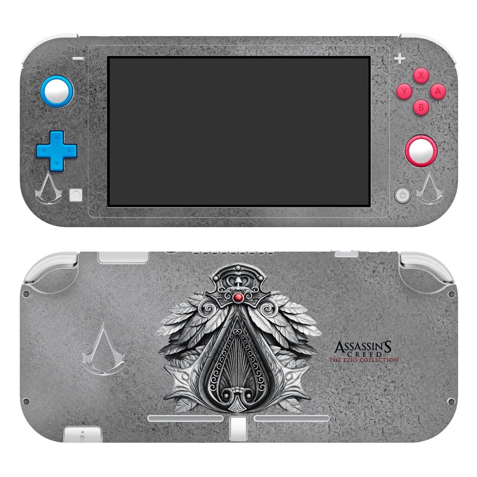 Officially Licensed Assassin's Creed Brotherhood Vinyl Sticker for Nintendo Switch Lite - Gaming Skin Decal Cover with Crest Design - Perfect for Gamers & Collectors