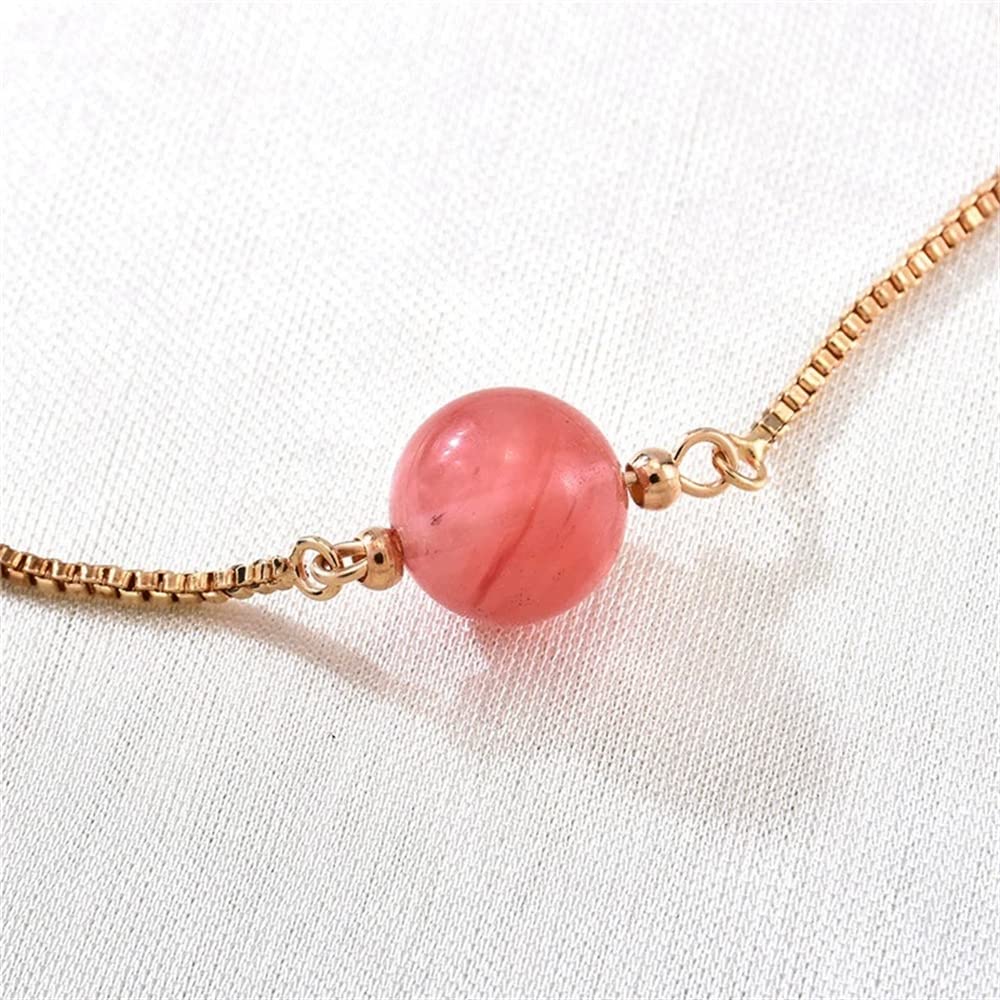 JILIYUPA Natural Carnelian Stone Adjustable Bracelet for Women & Girls - Gold Crystal Beaded Jewelry Gift for Mom, Girlfriend, Wife | Boho Chic, Healing, Meditation & Everyday Wear