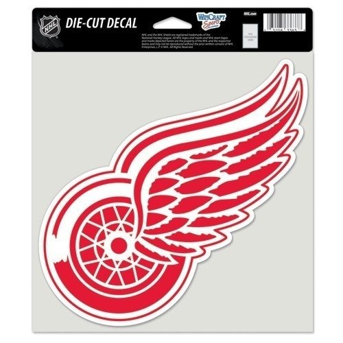 Detroit Red Wings 8x8 Inch Red and White Die-Cut Car Decal Sticker - Perfect for Cars, Laptops, Windows & Fan Gear