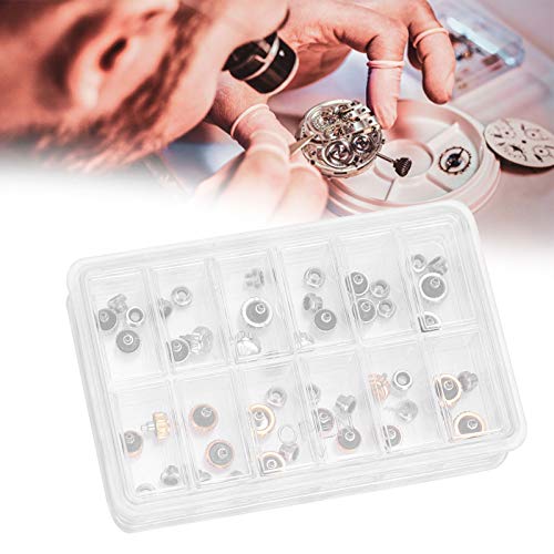 Steel Watch Crown Parts - Repair Kit for Watchmakers (Silver/Gold) - DIY Watch Repair Accessories