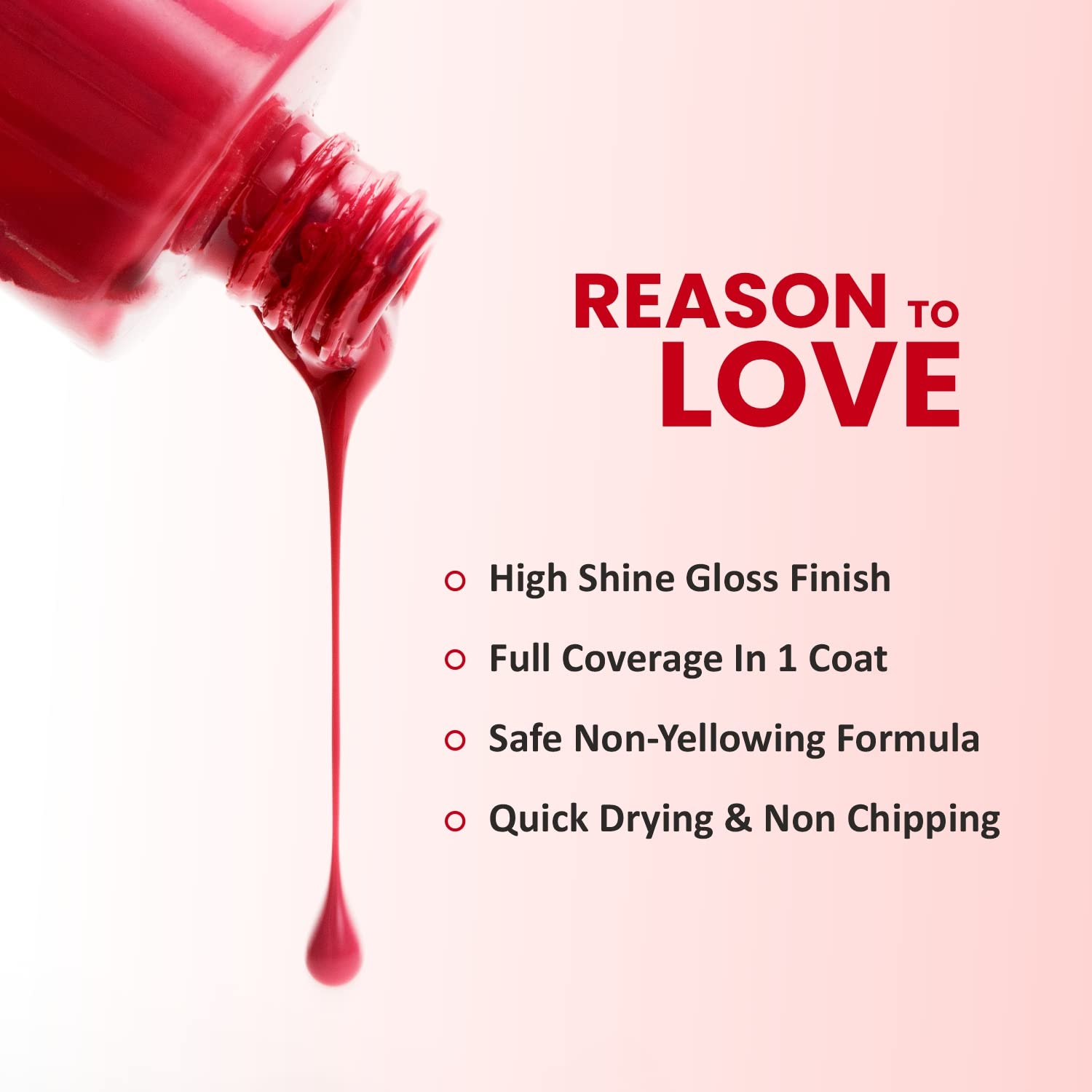 Verymiss Premium Nail Polish Set - 6ml Long Lasting Glossy Nail Lacquer (Barbie Pink) for Women & Girls - Perfect for Parties, Weddings & Daily Wear