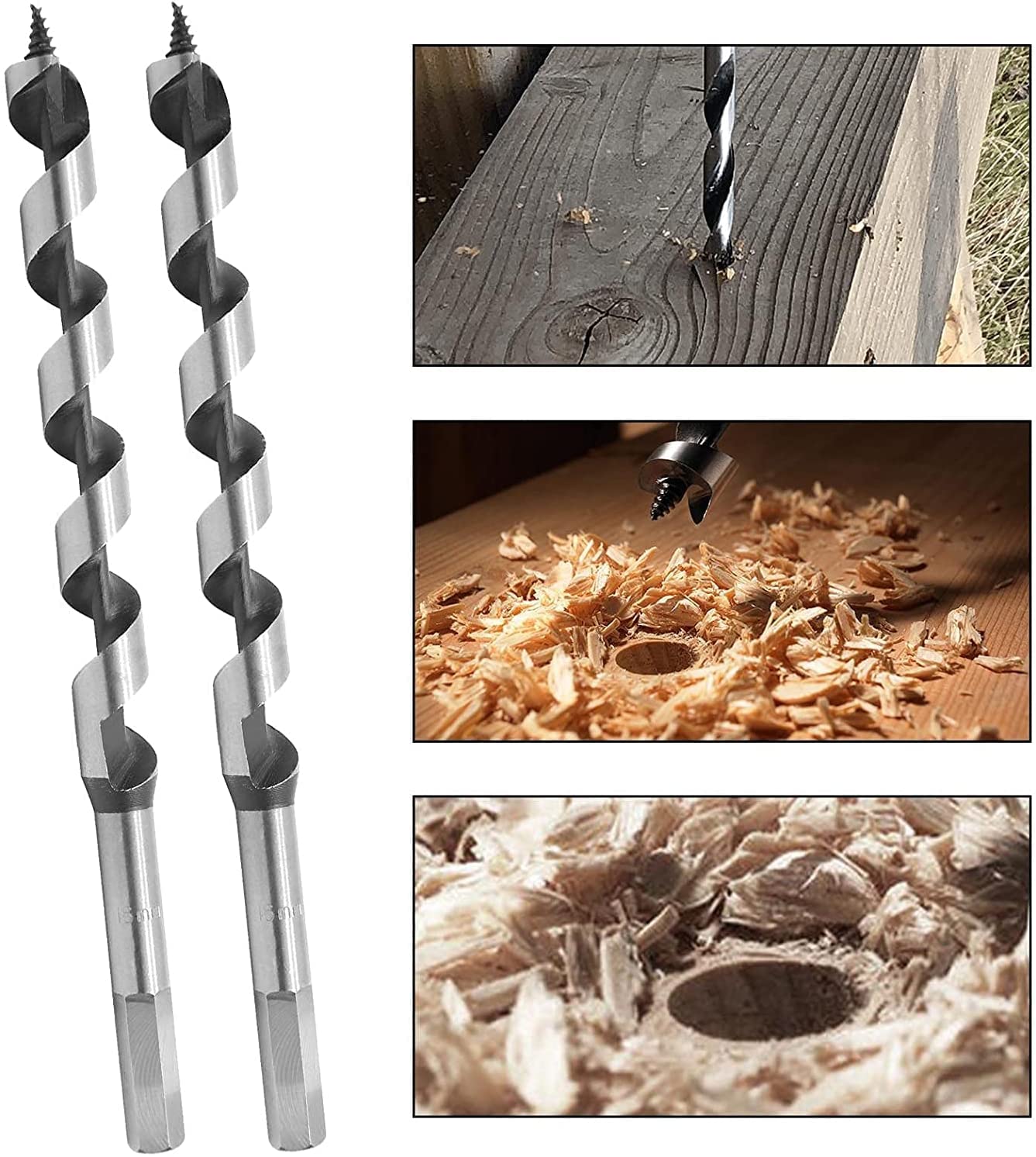 Auniwaig Auger Drill Bit - 20mm Cutting Diameter, Hex Shank, High Carbon Steel - Perfect for Woodworking, Carpentry & Electric Bench Drills - Ideal for DIY Projects, Furniture Making & Home Renovations