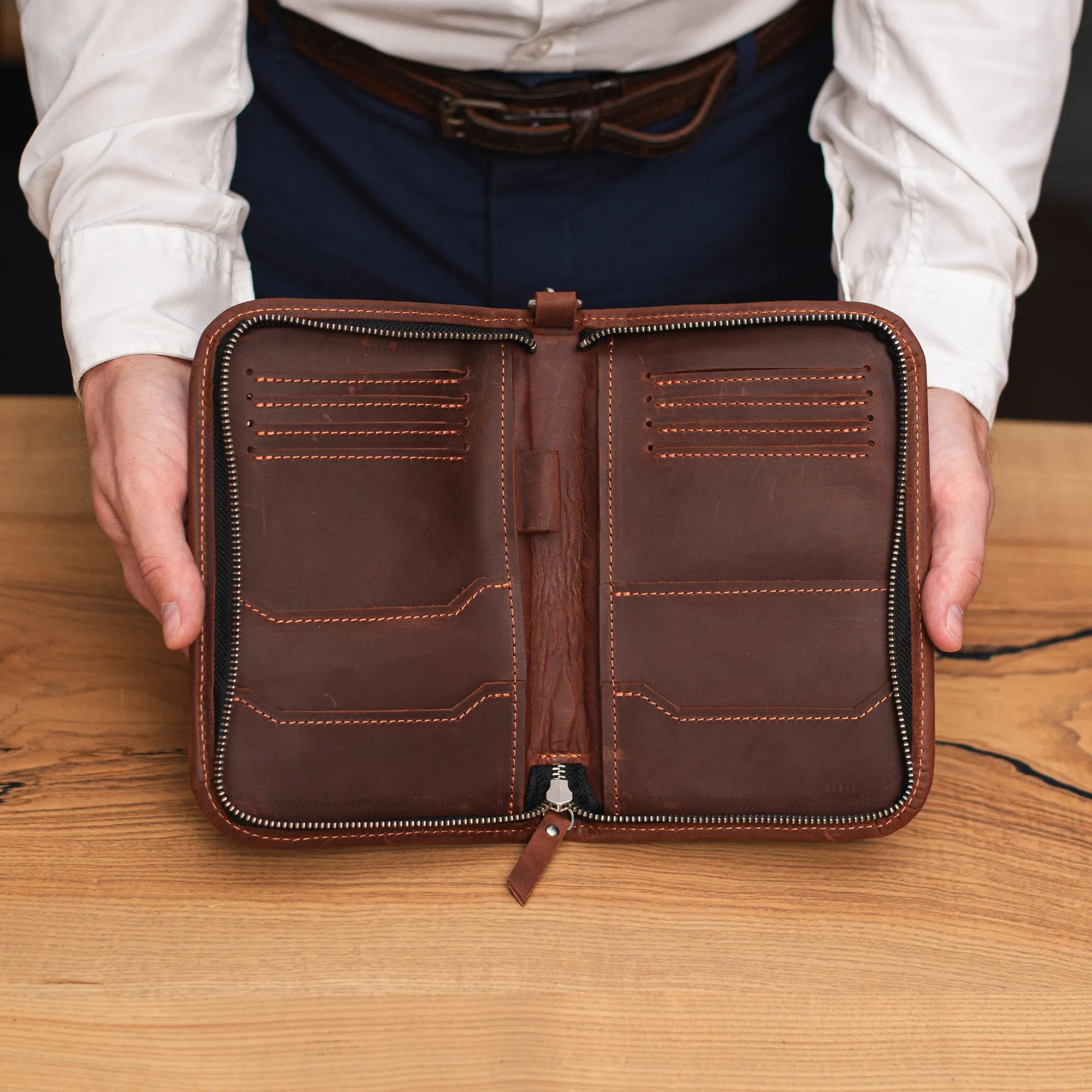 Premium RFID Blocking Passport Holder with Secure Zipper - Perfect for International Travel & Airports | Waterproof Travel Wallet for Documents & Credit Cards