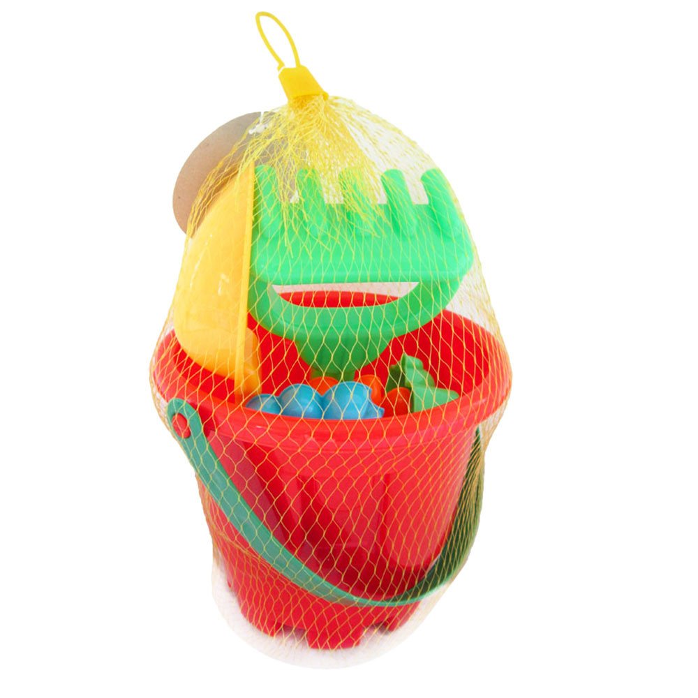 7pcs Beach Toys Set for Kids - Castle Bucket & Shovel for Outdoor Sand Play