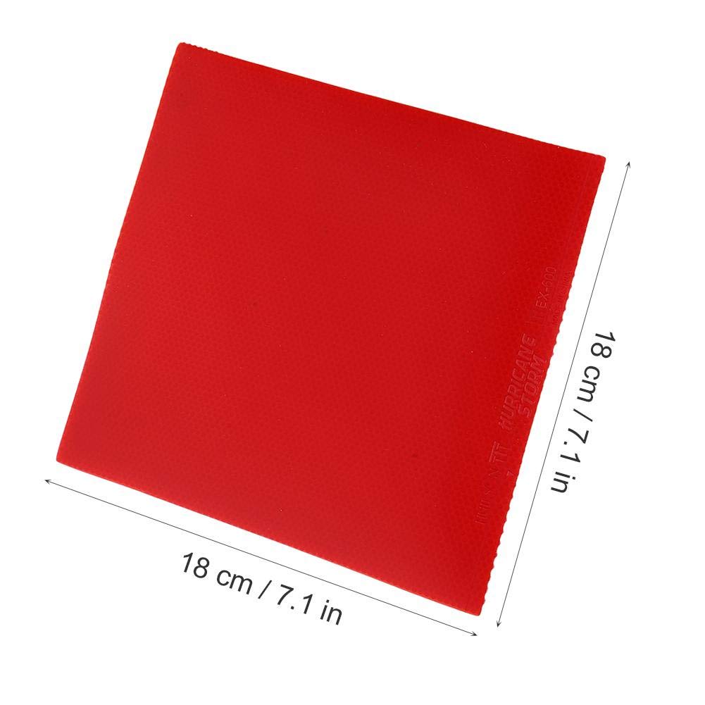Premium Table Tennis Rubber Racket - Professional Ping Pong Paddle with High-Quality Rubber for Spin & Speed (Red) - Perfect for Training, Competition & Recreational Play