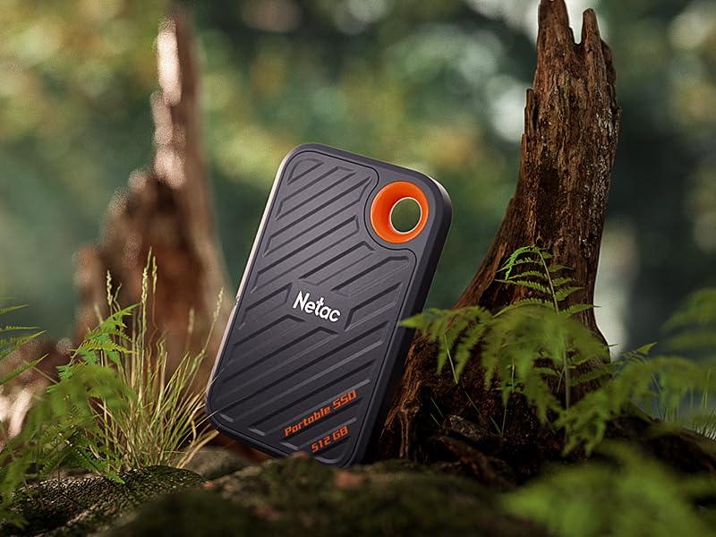 Netac 2TB Extreme Portable SSD - Ultra Fast External Solid State Drive with 2000MB/s Read & 1700MB/s Write Speed, USB 3.2 Gen 2, Plug & Play - Perfect for Business Travel, Gaming, Video Editing & Data Backup (Model ZX20)