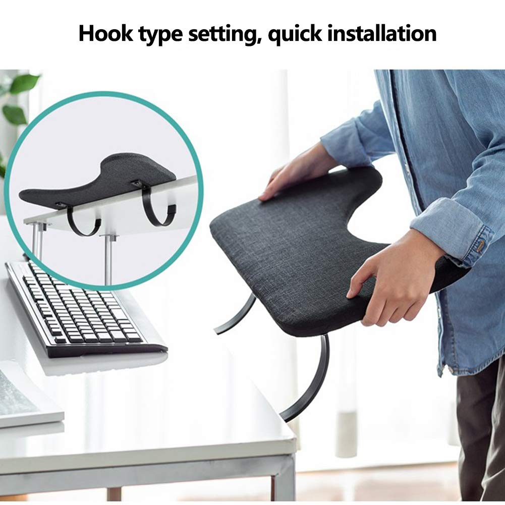 Ergonomic Computer Hand Bracket & Arm Support Stand - Adjustable Keyboard/Mouse Wrist Rest & Elbow Support for Home Office Desk (Perfect for Typing, Gaming & Long Work Sessions)