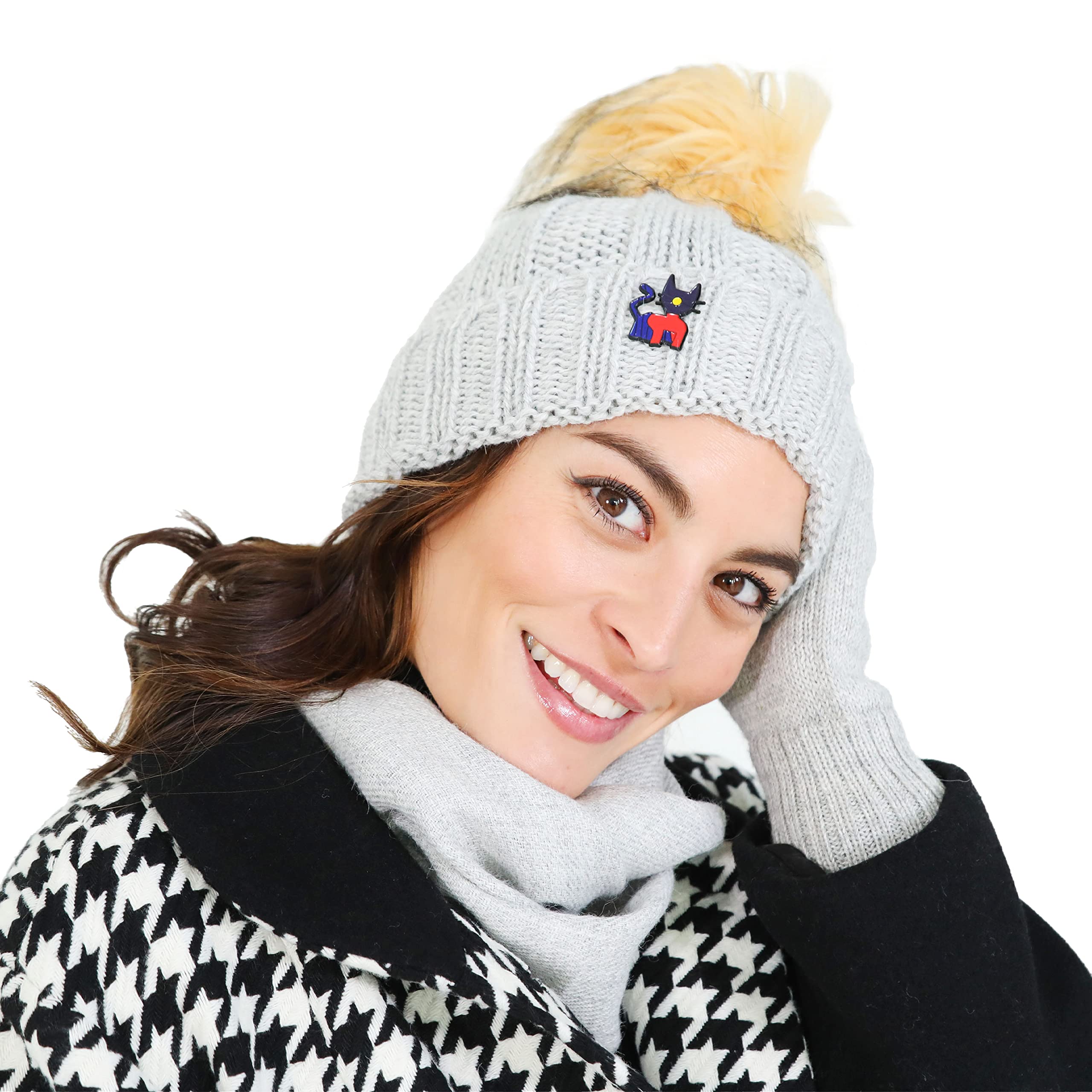 Premium Alpaca Wool Winter Hats for Women - Soft & Waterproof Polyamide Blend - Handmade in Peru - Warm Beanie for Cold Weather, Skiing & Outdoor Activities
