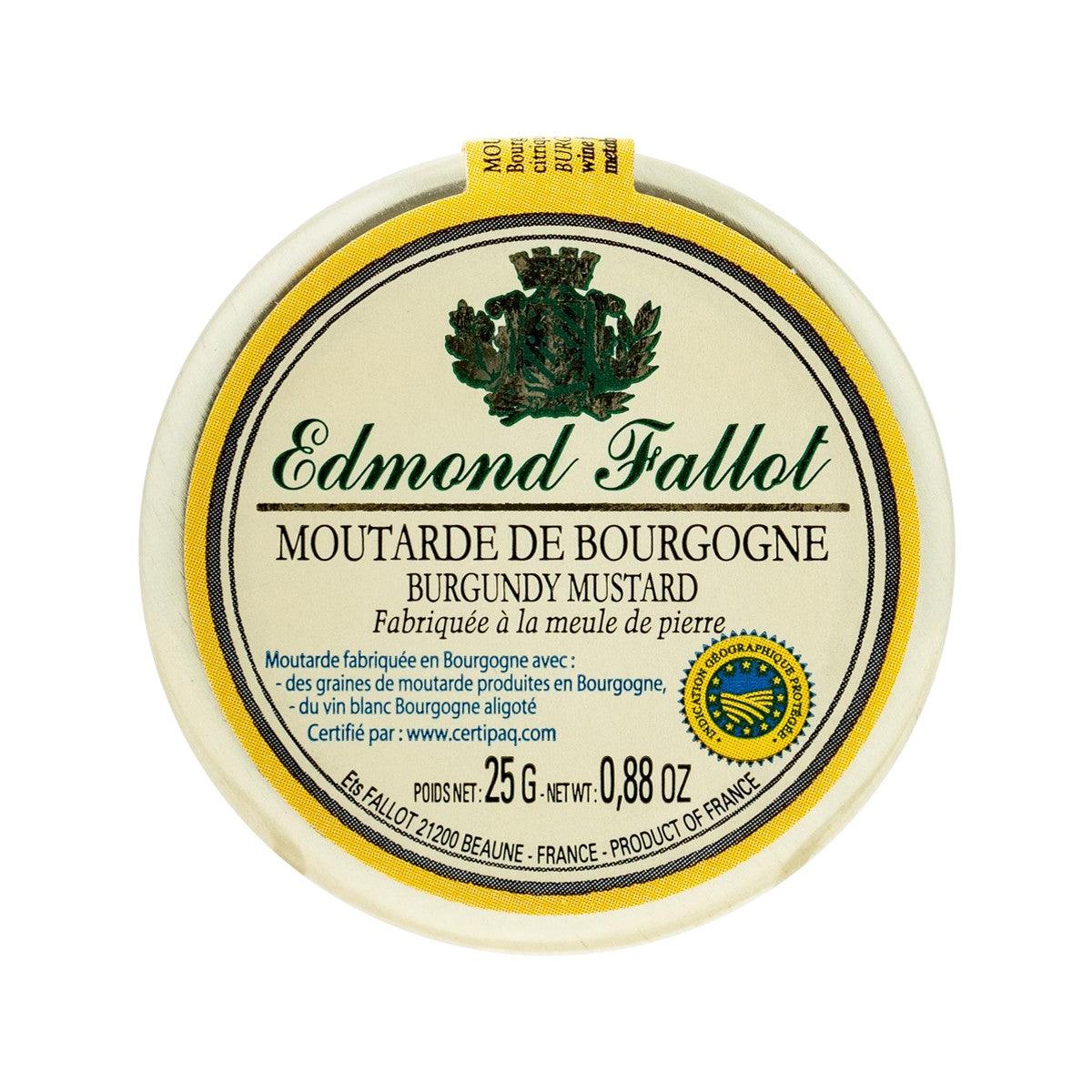 EDMOND FALLOT Premium Burgundy Mustard (25g) - Authentic French Dijon Mustard for Sandwiches, Salads & Charcuterie Boards