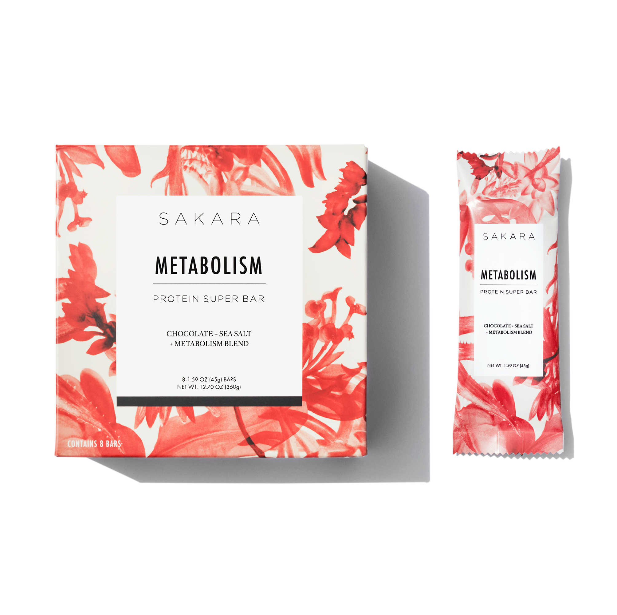 Sakara Life Metabolism Protein Super Bar - Organic Plant-Based Protein Snack for Energy & Weight Management - Perfect for Post-Workout, On-the-Go & Healthy Lifestyle