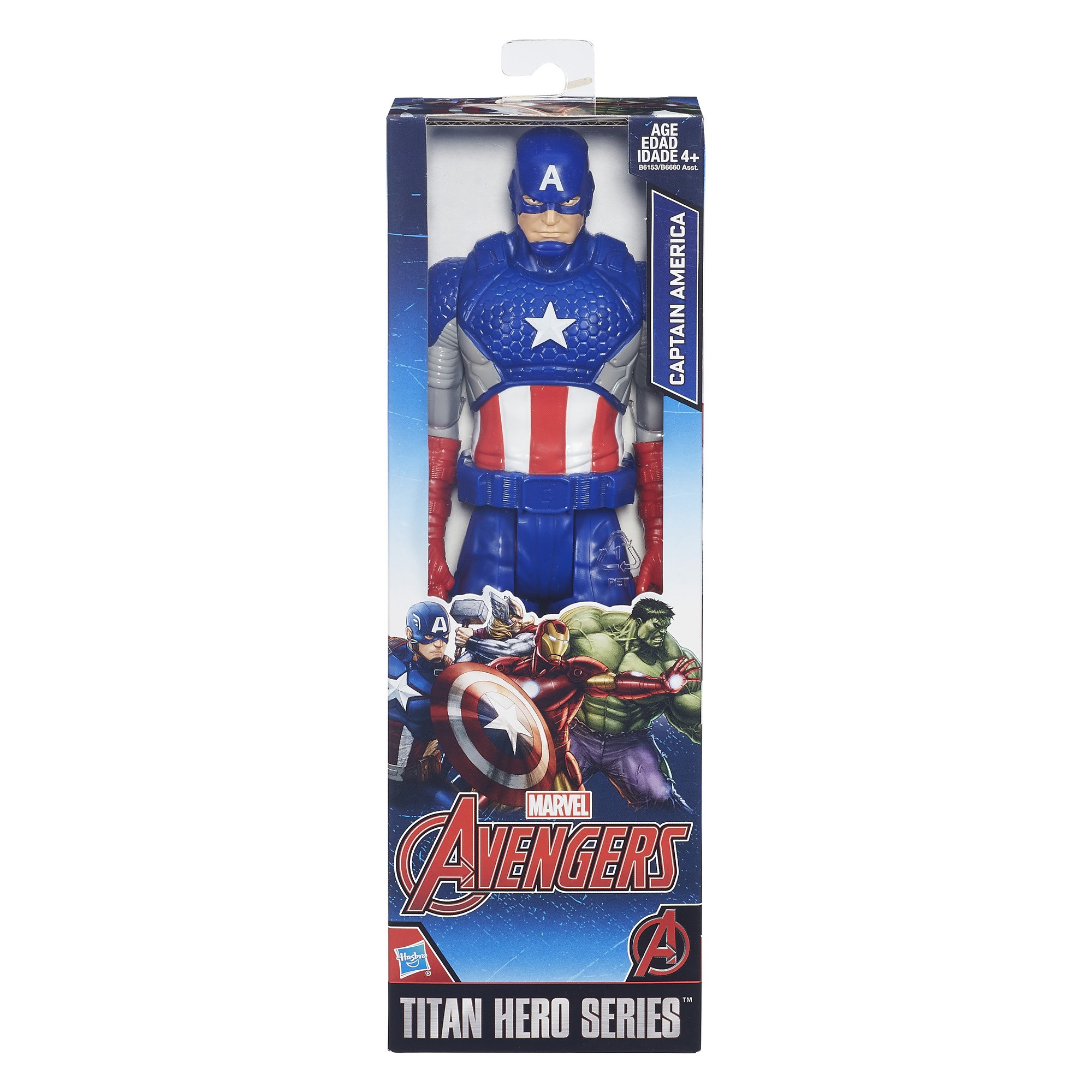 Marvel Titan Hero Series Captain America Action Figure – 12-Inch Collectible Toy for Kids & Adults | Perfect for Display, Play & Gifts