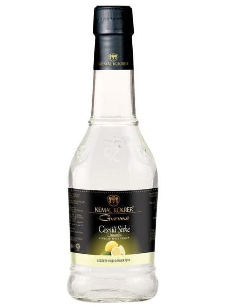 Organic Lemon Vinegar - 500ml by Kemal Kukrer | Natural Cleaning Solution for Kitchen, Bathroom & Stain Removal | Eco-Friendly Household Cleaner