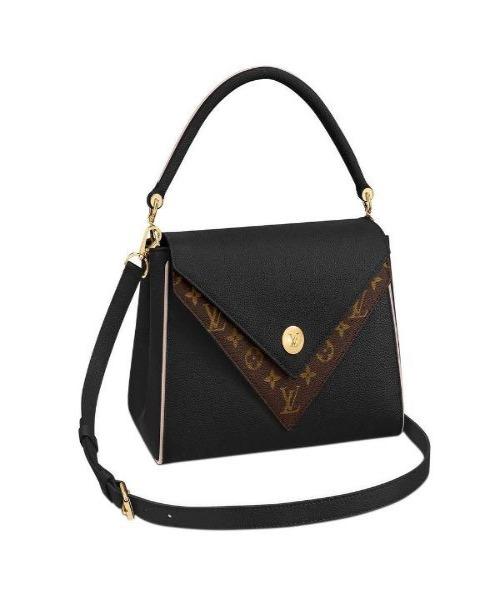 Authentic Louis Vuitton Double V Handbag in Noir Black - Luxury Crossbody Bag for Women, Perfect for Date Night & Evening Events