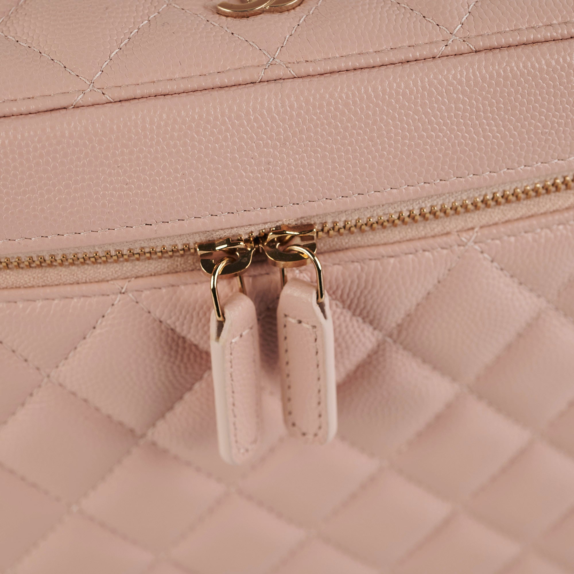 Chanel Pink Caviar Vanity Case 21C - Luxury Makeup Bag for Women | Perfect for Travel, Bridal & Everyday Use