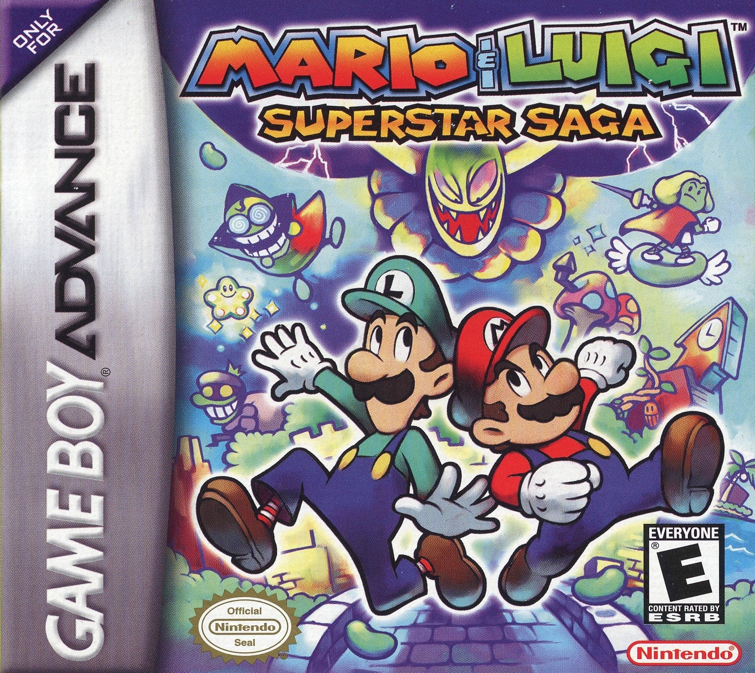 Mario & Luigi: Superstar Saga - Nintendo GBA Game | Classic RPG Adventure for Game Boy Advance | Perfect for Travel & Retro Gaming Enthusiasts