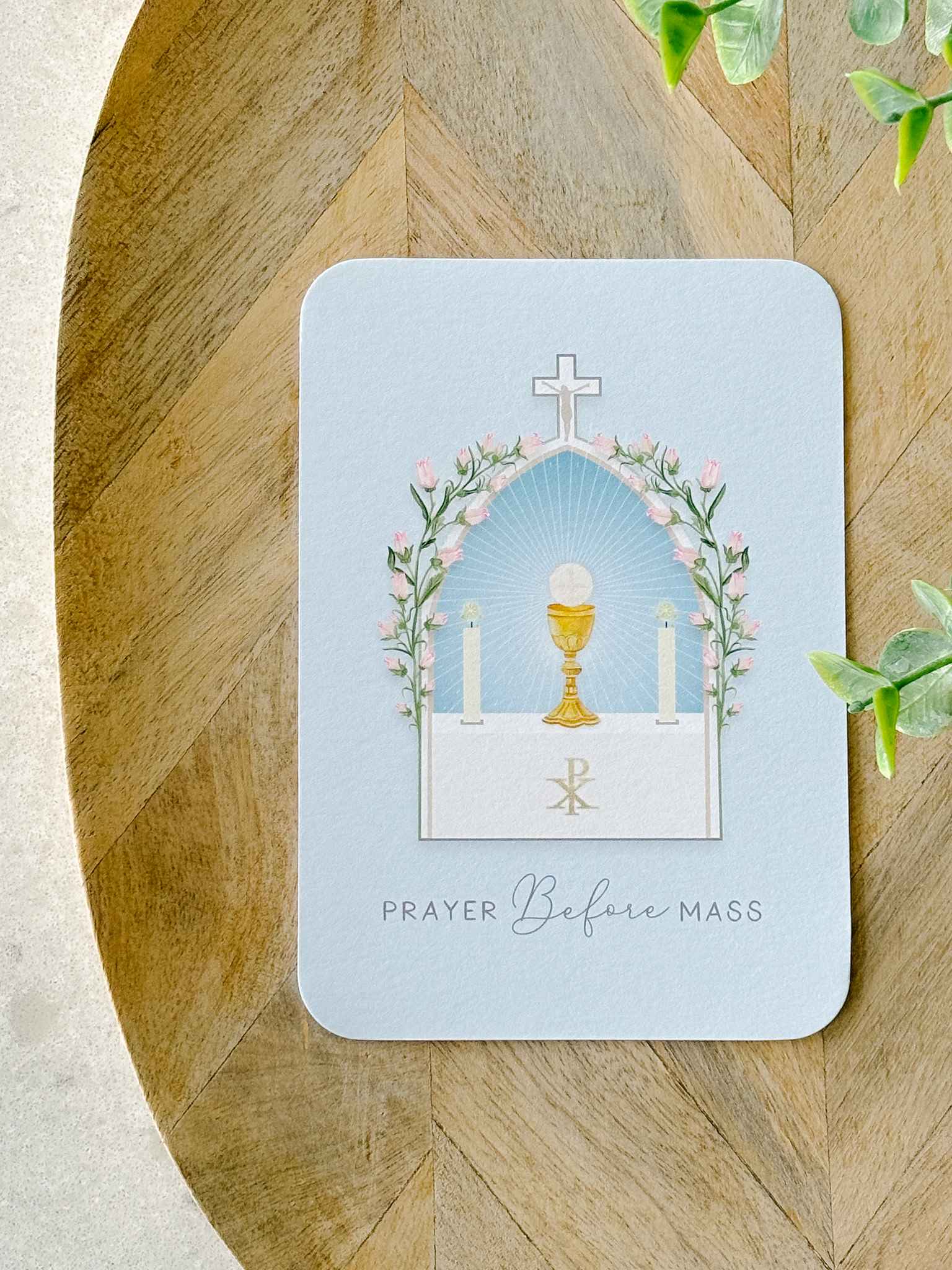 Catholic Prayer Before Mass Card - Religious Devotional Card for Holy Communion & Church Services - Perfect for Worship, Bible Study & Gift Giving