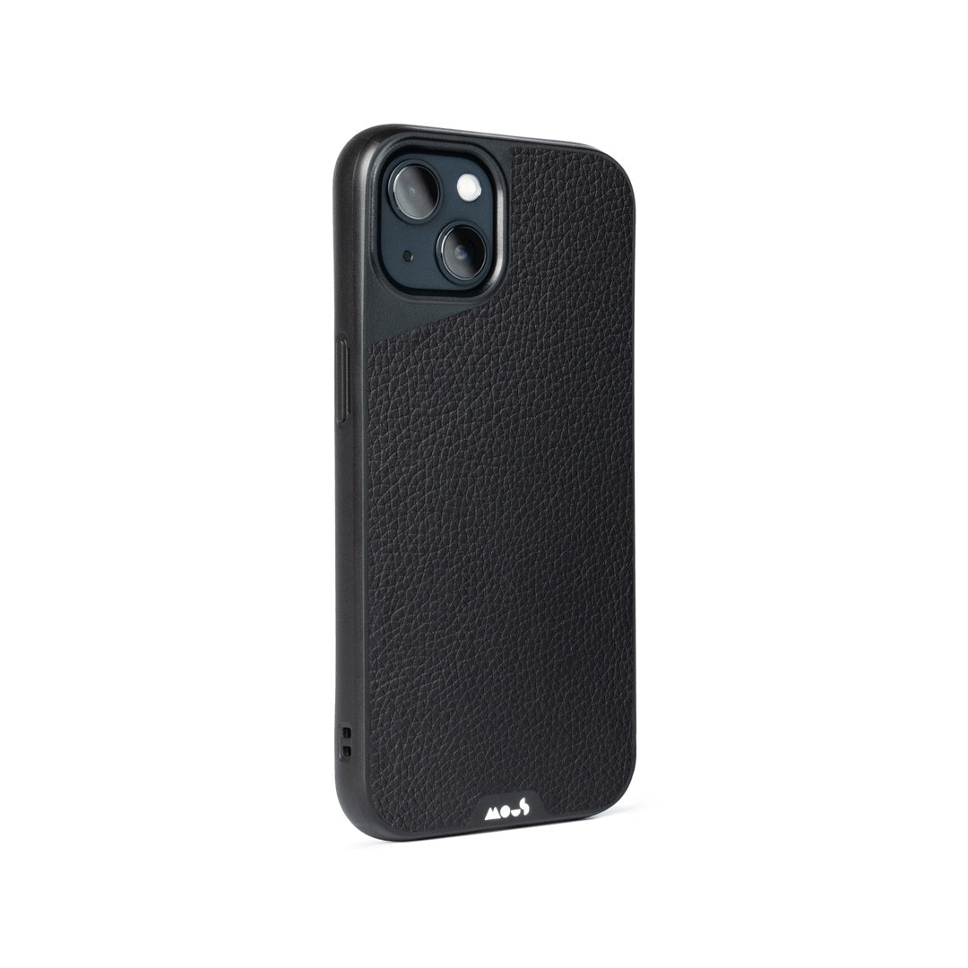MagSafe Compatible Black Leather iPhone Case for iPhone 14/13/12 Pro Max - Premium Slim Protective Cover with Magnetic Alignment - Perfect for Work, Travel & Everyday Use