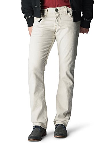 True Religion Men's Ricky Straight Fit Natural String Super T Jean - Premium Denim Pants for Casual & Everyday Wear | Comfortable & Stylish for Work, Outings & Relaxation