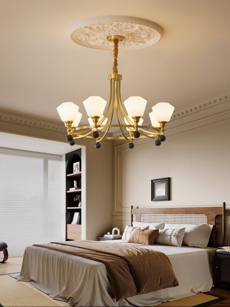 Bravado Chandelier - Elegant Crystal Ceiling Light Fixture for Dining Room, Living Room & Bedroom | Modern Home Decor Lighting