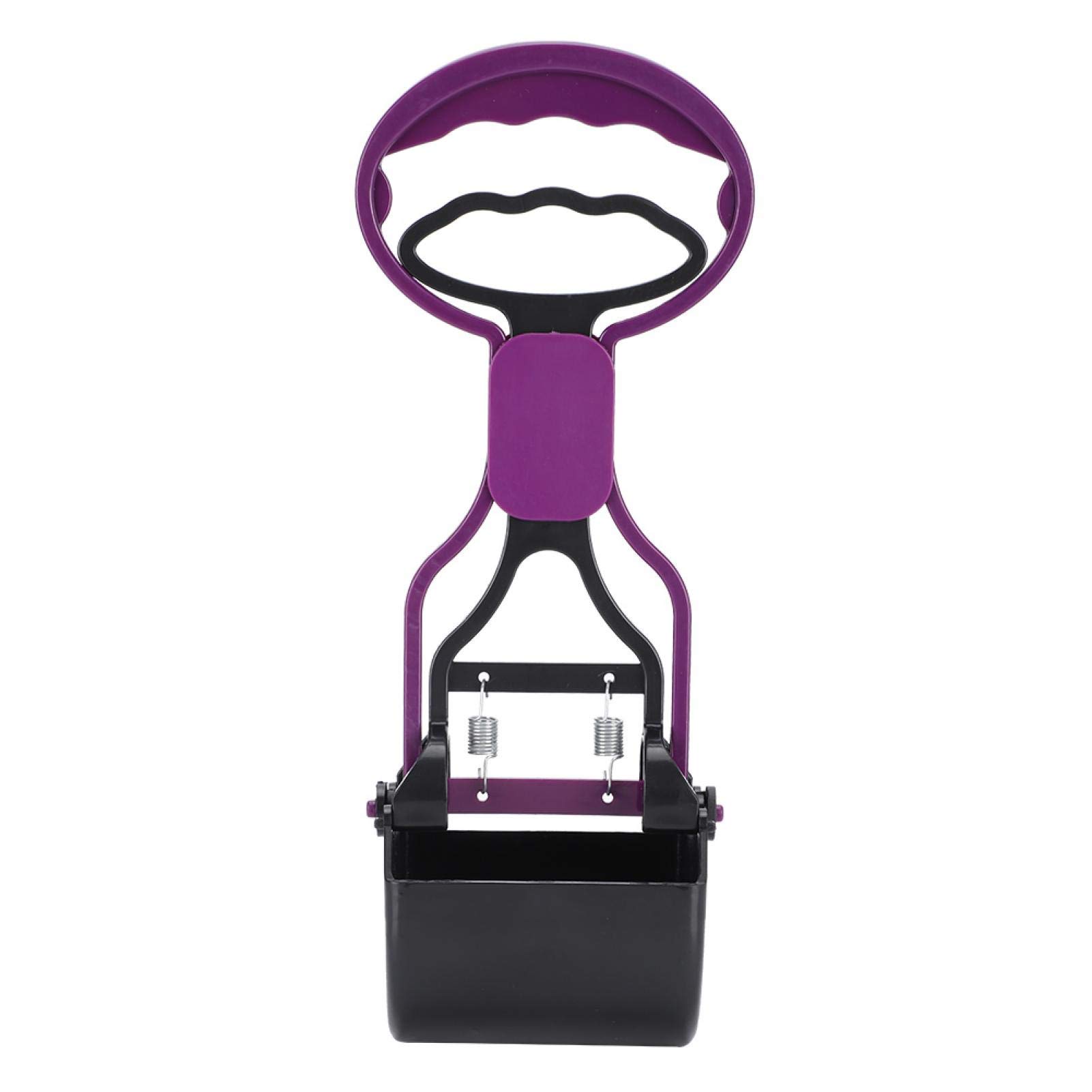 Dog Waste Scooper with Garbage Bags - Pet Pooper Scooper for Dogs & Cats - Durable Animal Waste Cleaning Tool for Grass & Yards - Purple (Perfect for Backyard, Park & Outdoor Cleanup)