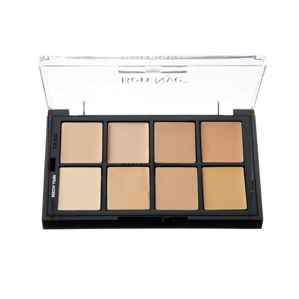 Ben Nye Matte HD Foundation Studio Color Palette Fair (STP 05) - Professional Makeup for Photography & Film - Perfect for Bridal, Cosplay & Stage Performances