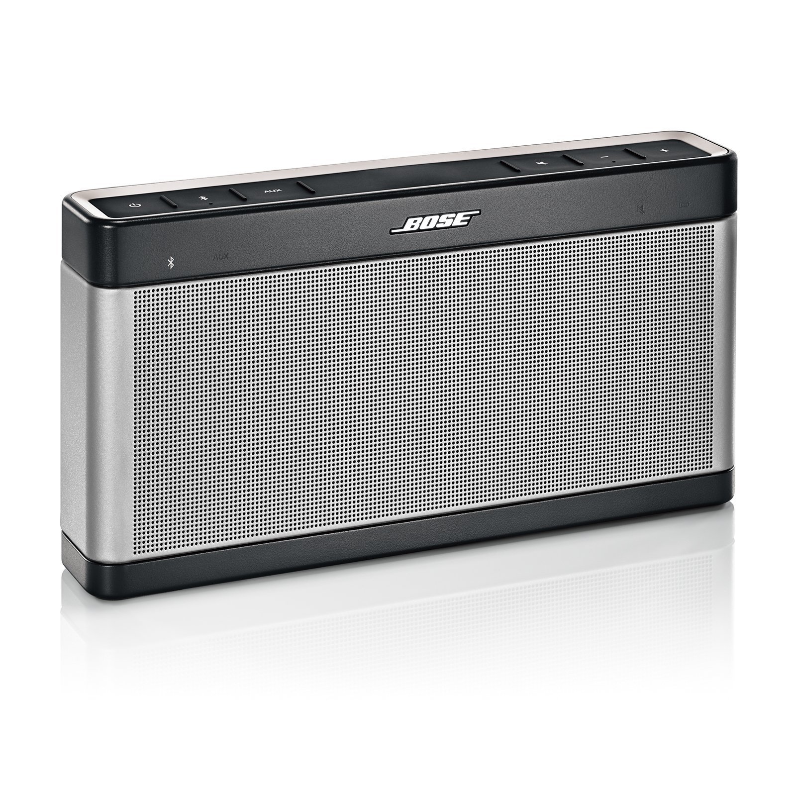 Bose SoundLink Bluetooth Speaker III - Silver (Renewed) | Portable Wireless Speaker for Outdoor, Travel, Home & Party | High-Quality Sound with Long Battery Life