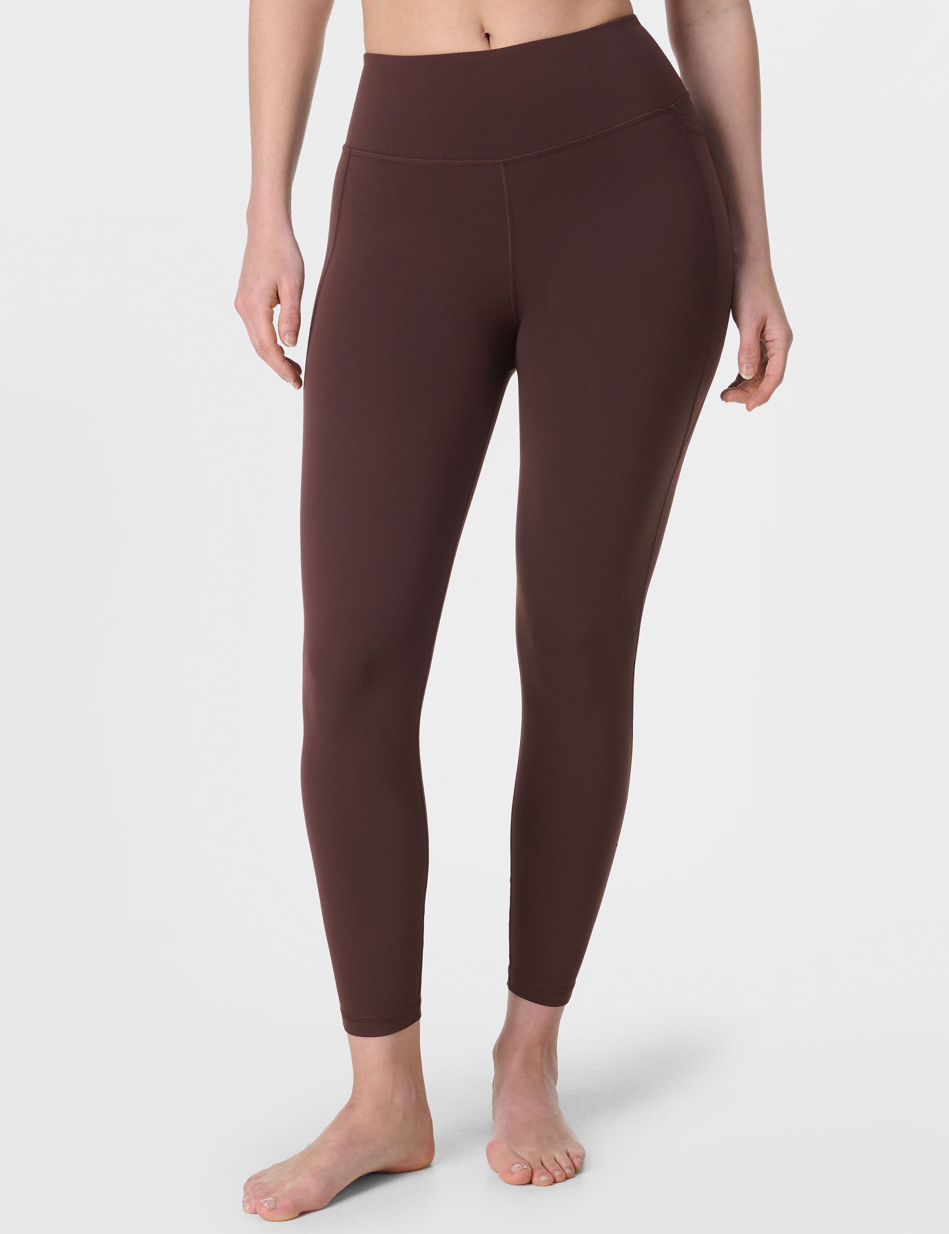 Ultimate Studio 7/8 Yoga Leggings for Women - Sable Brown | High Waist Workout Pants for Running, Gym & Lounge